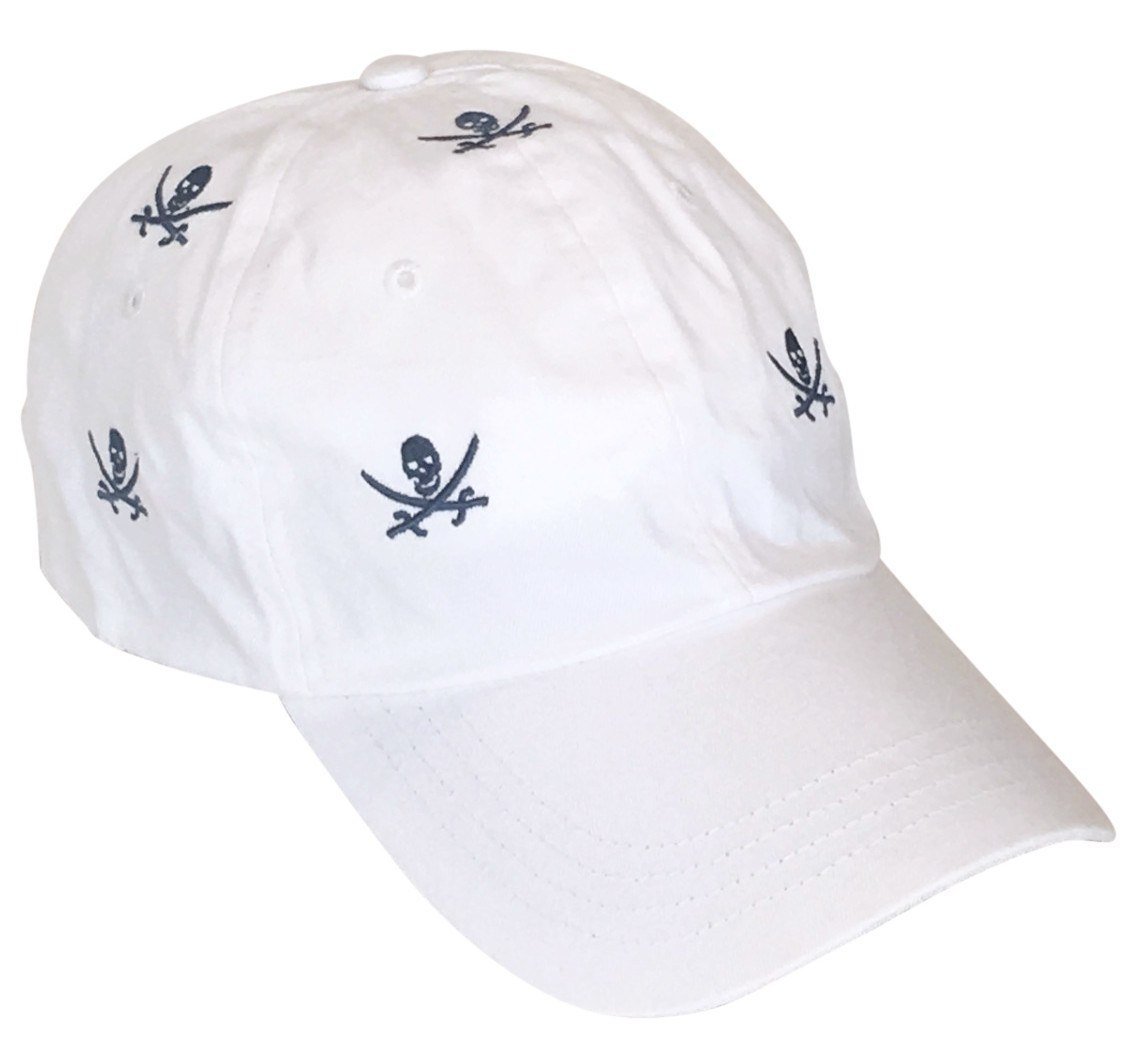 Calico Jack White Baseball Cap - Adjustable Cotton Hat for Men & Women - Perfect for Outdoor Sports, Casual Wear & Sun Protection