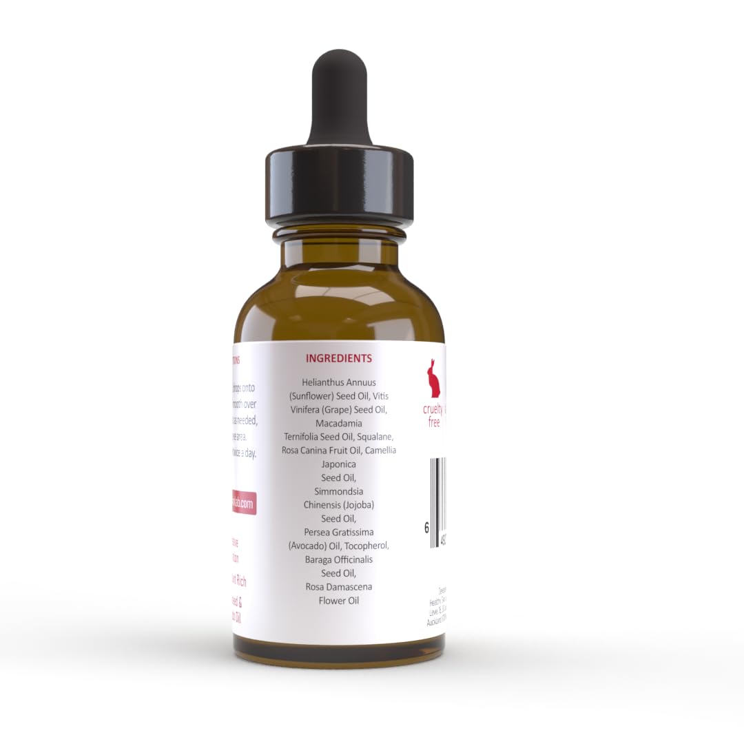 Vitamin E + Rosehip & Squalane Triple Hydration Oil - Anti-Aging & Brightening Facial Oil, Boosts Collagen & Reduces Wrinkles, Dermatologist Approved for All Skin Types, 1oz - Perfect for Nighttime Skincare Routine & Dry Skin Relief