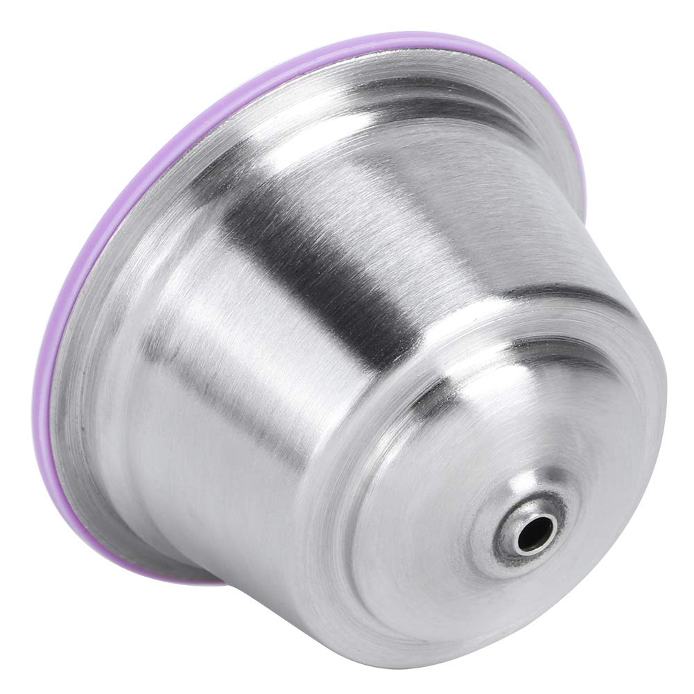 Premium Stainless Steel Reusable Coffee Capsule for Dolce Gusto - Eco-Friendly Refillable Filter Cup, Compatible with Dolce Gusto Coffee Makers (Purple) | Perfect for Home, Office & Travel Use