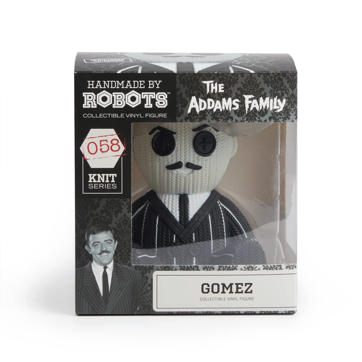Handmade Robot-Crafted Gomez Addams Family Collectible Figurine #058 - Perfect for Horror Fans, Movie Memorabilia & Home Decor