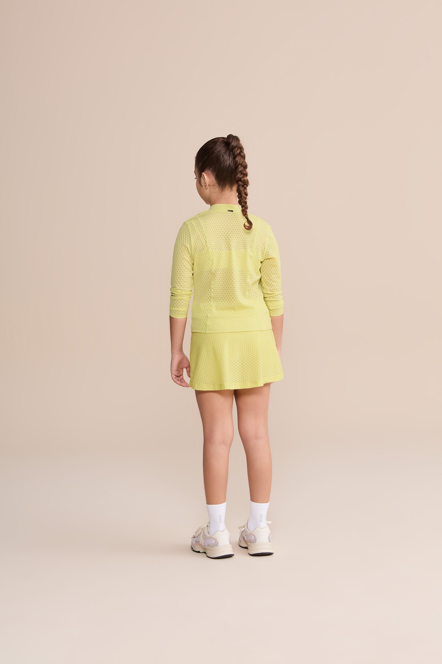 Kids' Textured Running Skirt - Soft & Stretchy Athletic Skirt for Girls - Perfect for Playdates, Sports & Outdoor Activities
