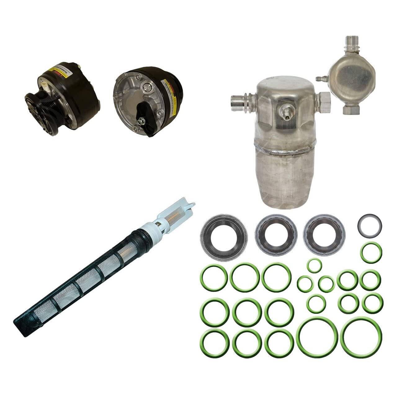 9711687 A/C Compressor - High Performance Auto Air Conditioning Compressor Replacement Part for Car & Truck - Perfect for Summer Cooling & HVAC System Repair