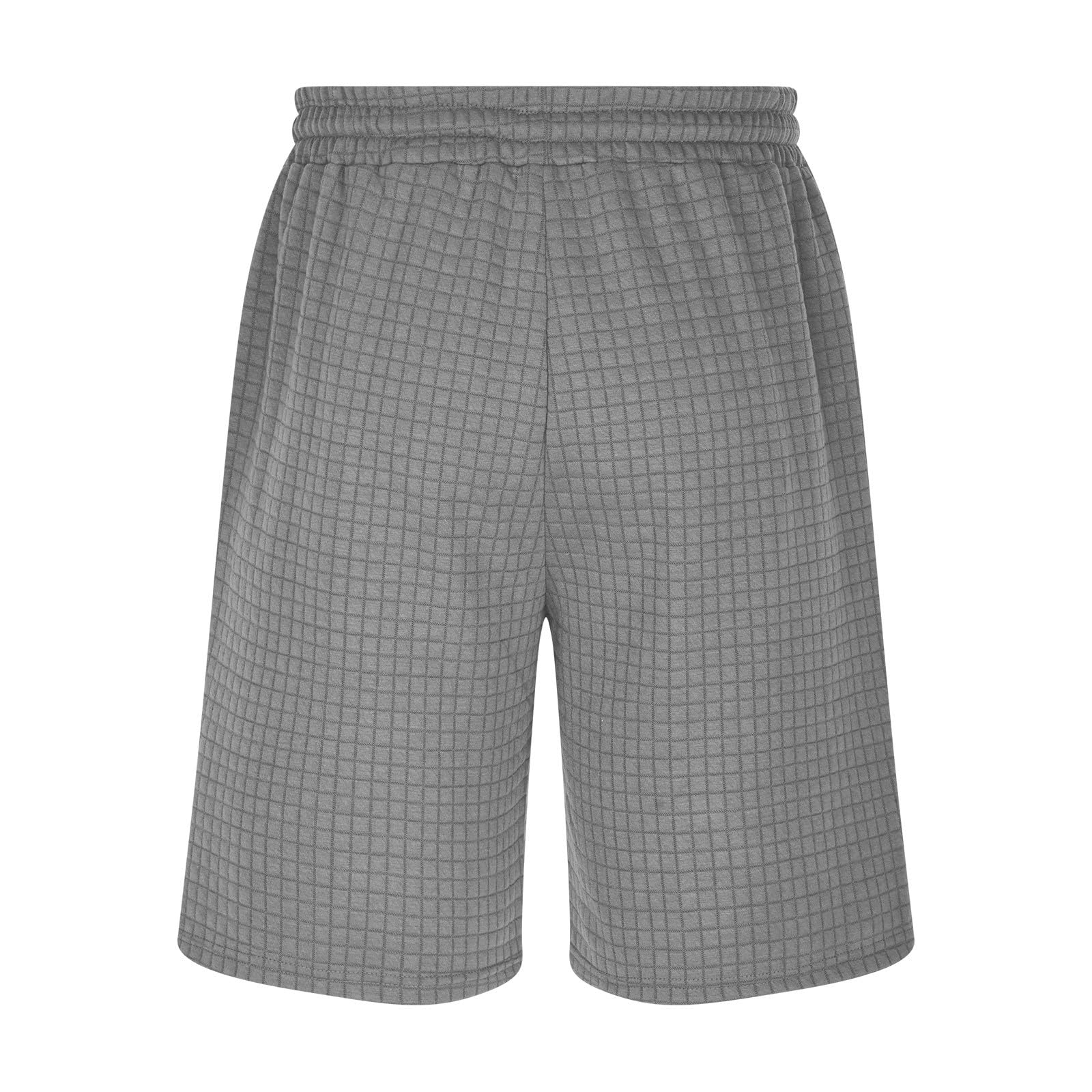 **Sdeycui Men's Waffle Athletic Shorts - Breathable Summer Casual Shorts with Drawstring & Pockets for Running, Sports, Gym, and Lounge Wear**