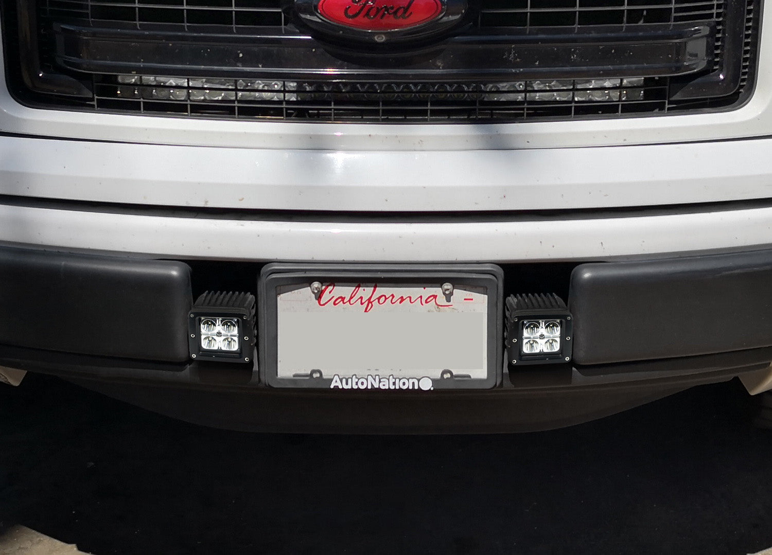40W CREE LED Pods with Lower Bumper Mounting Bracket & Wiring Harness - Compatible with 2009-2014 Ford F150 - Off-Road Lighting for Trucks, ATVs, and Trail Adventures