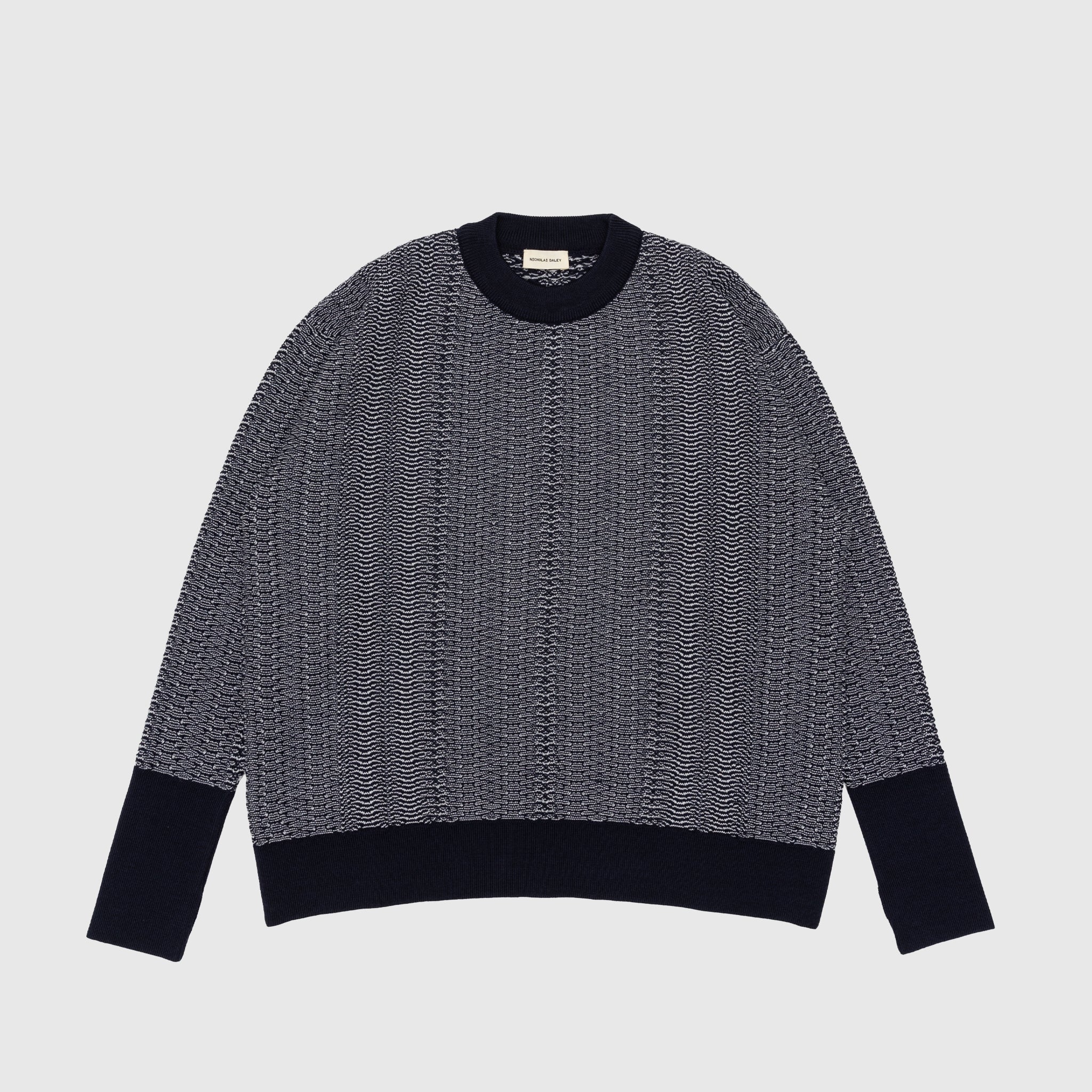 Wave Knitted Crew Neck Sweater for Men & Women | Soft & Comfortable Winter Pullover | Perfect for Casual Wear, Office & Outdoor Activities