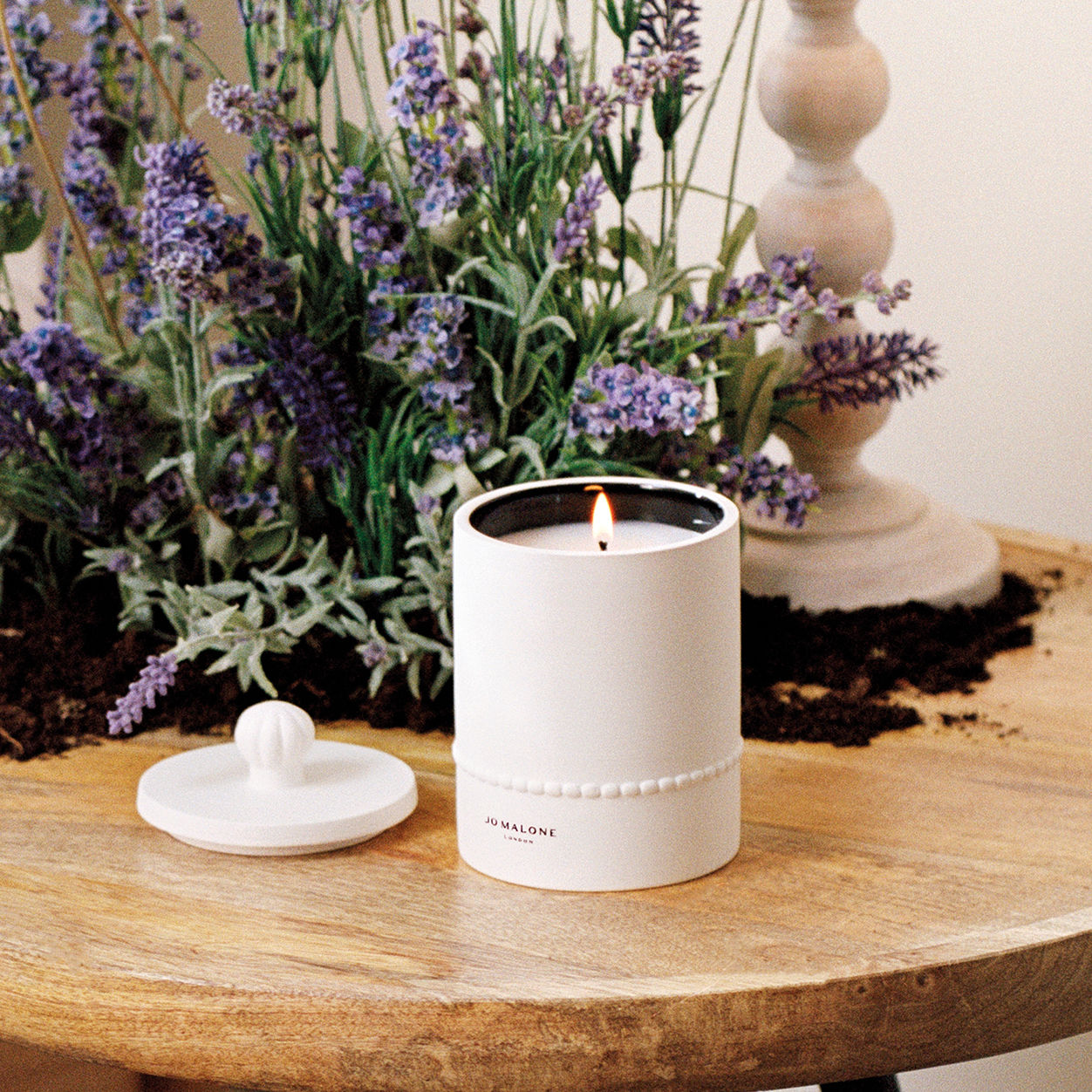 Lilac Lavender & Lovage Scented Soy Wax Candle - Handmade Aromatherapy Candle for Home, Spa & Relaxation - Perfect for Living Room, Bedroom & Bathroom Décor