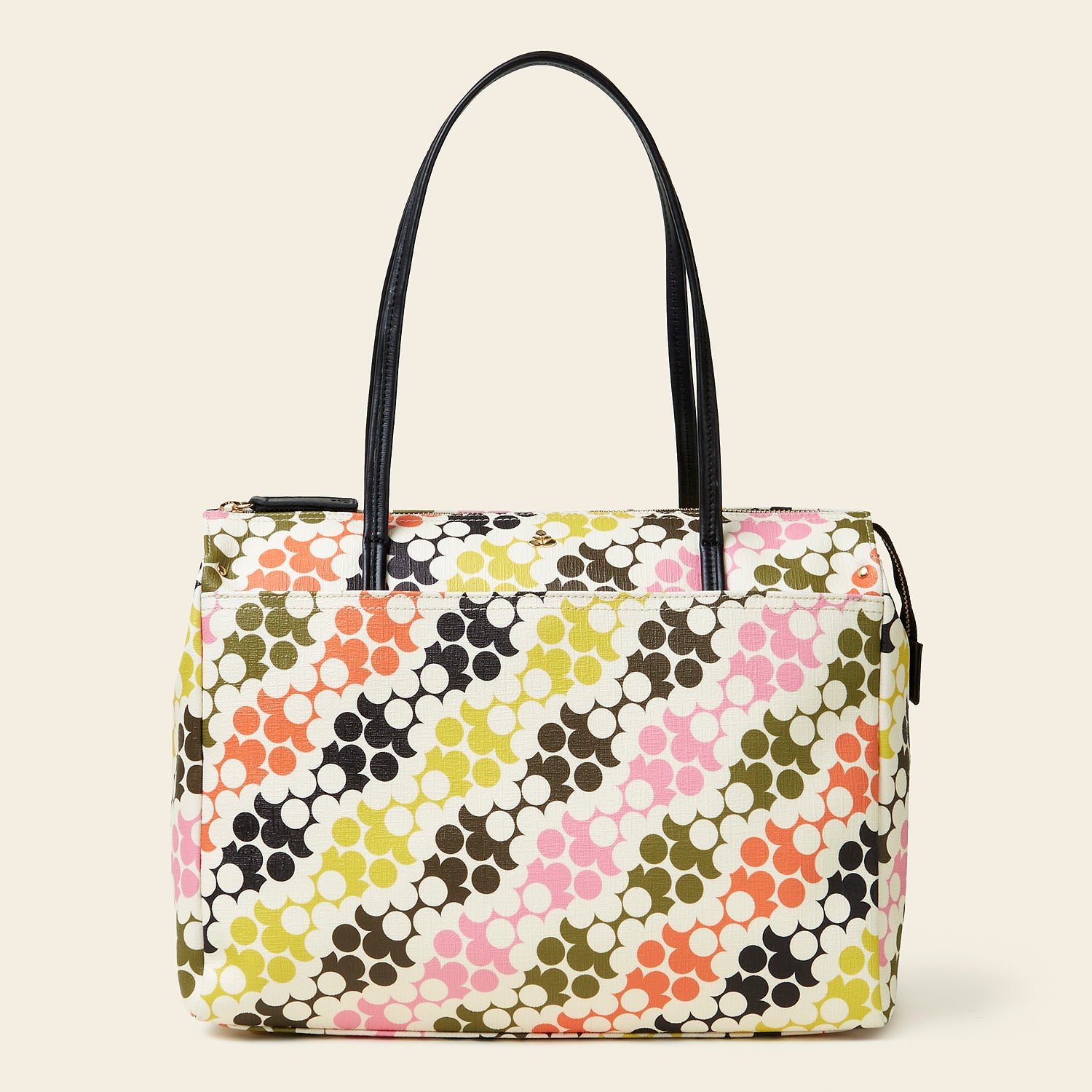 Watson Tote Bag - Floral Puzzle Print Crossbody Purse for Women | Stylish Everyday Handbag for Work, Travel & Shopping