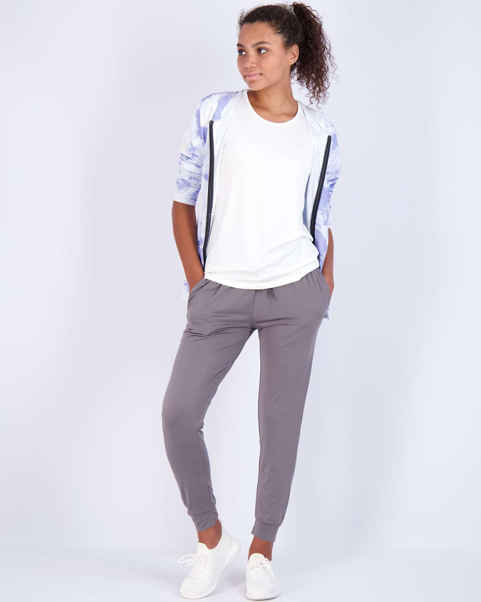 3 Pack Women's Ultra-Soft Silky Dry Fit Lounge Joggers - Lightweight Moisture-Wicking Pants with Pockets - Plus Size Available - Perfect for Yoga, Running & Casual Wear