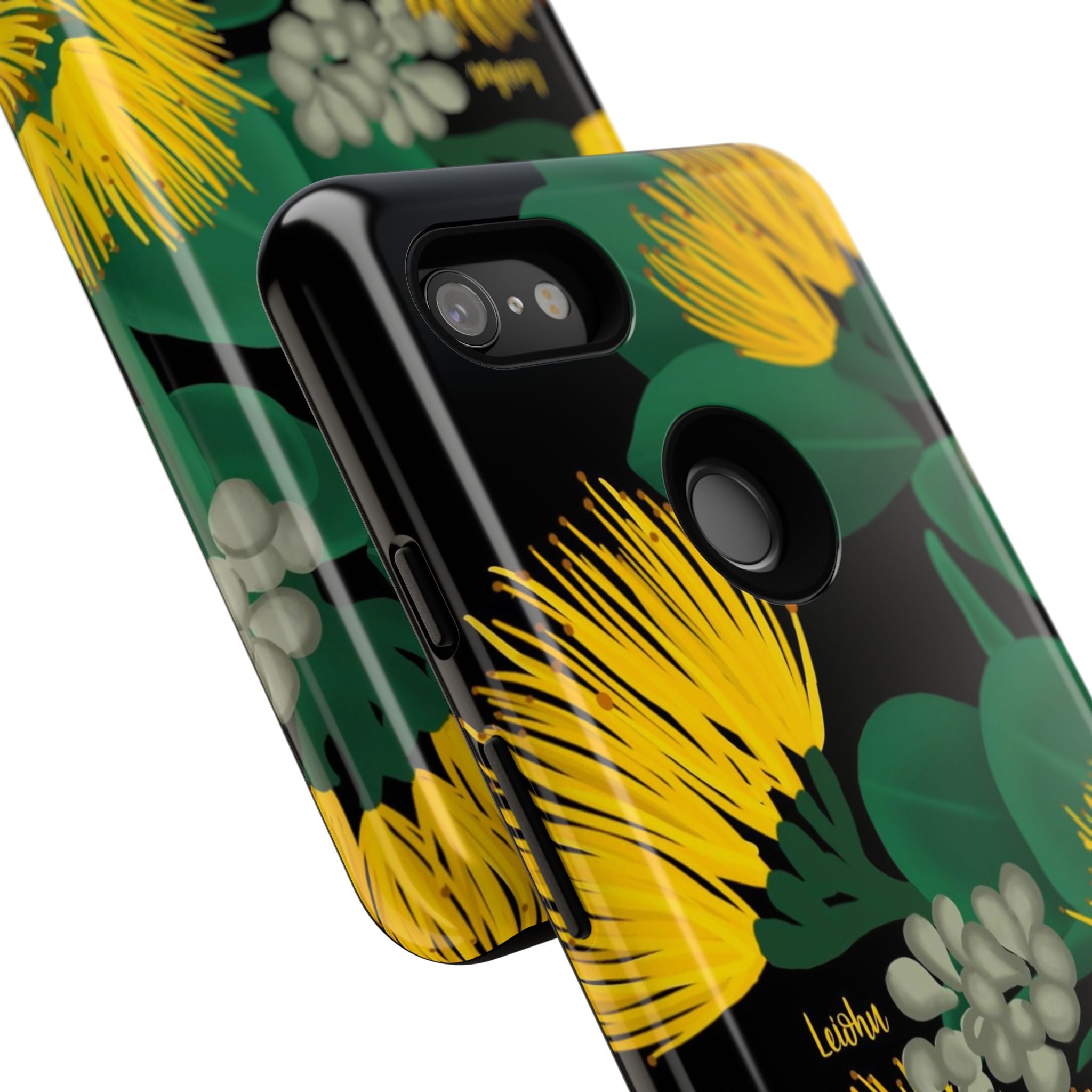 Ōhi'a Lehua Yellow Flower Hawaiian Lei - Perfect for Google Pixel Phone Photography & Hawaiian Themed Events