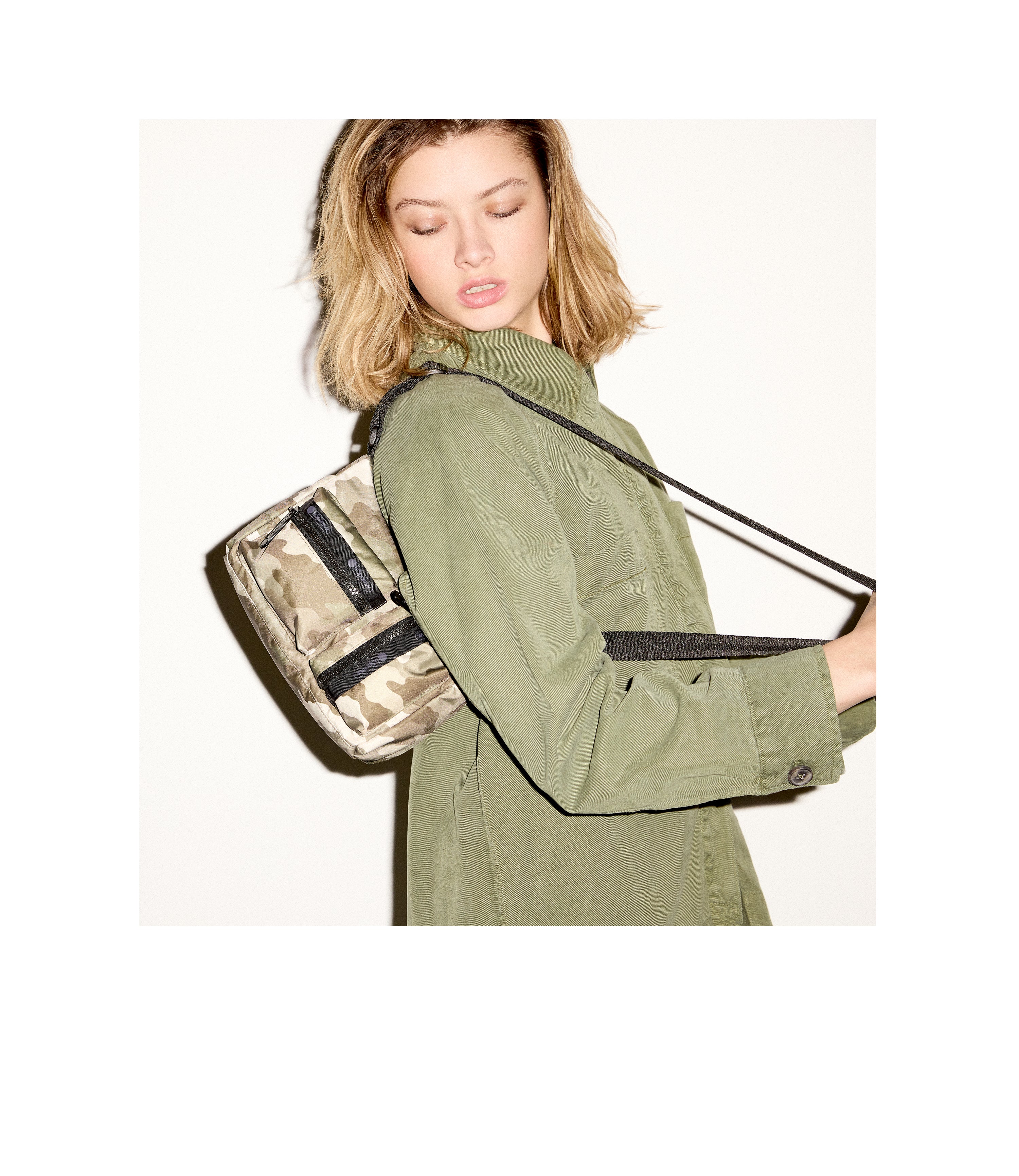 Durable Small Cargo Shoulder Bag for Men & Women - Military Style Crossbody Bag - Perfect for Travel, Hiking, and Everyday Use