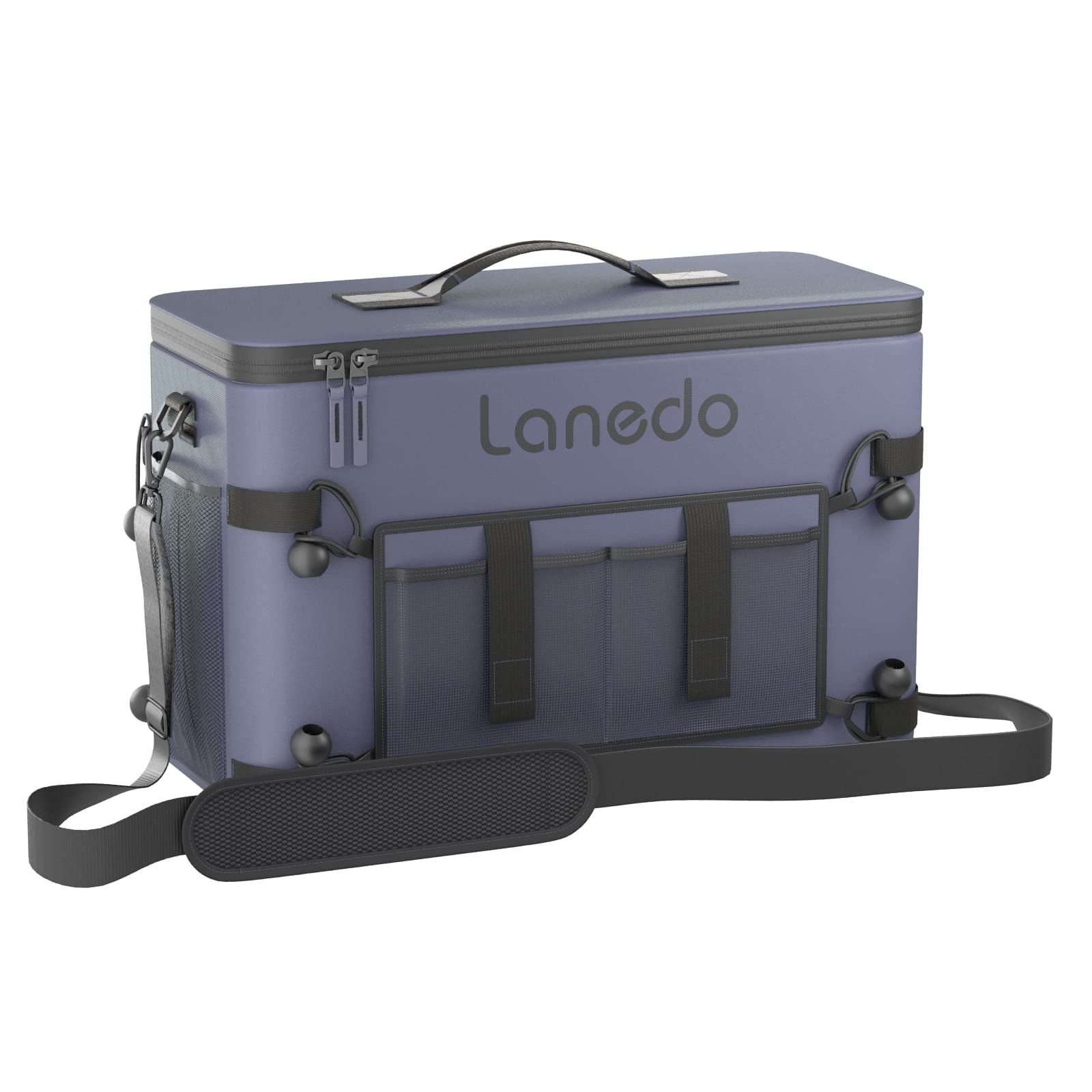 Lanedo 34-Can Soft-Sided Collapsible Cooler Bag - Leak Proof Insulated Cooler for Beach, Camping, Fishing, Kayaking, Picnics & Outdoor Activities - Perfect as Travel Cooler, Ice Chest or Lunch Bag for Food Shopping & Multi-Person Use