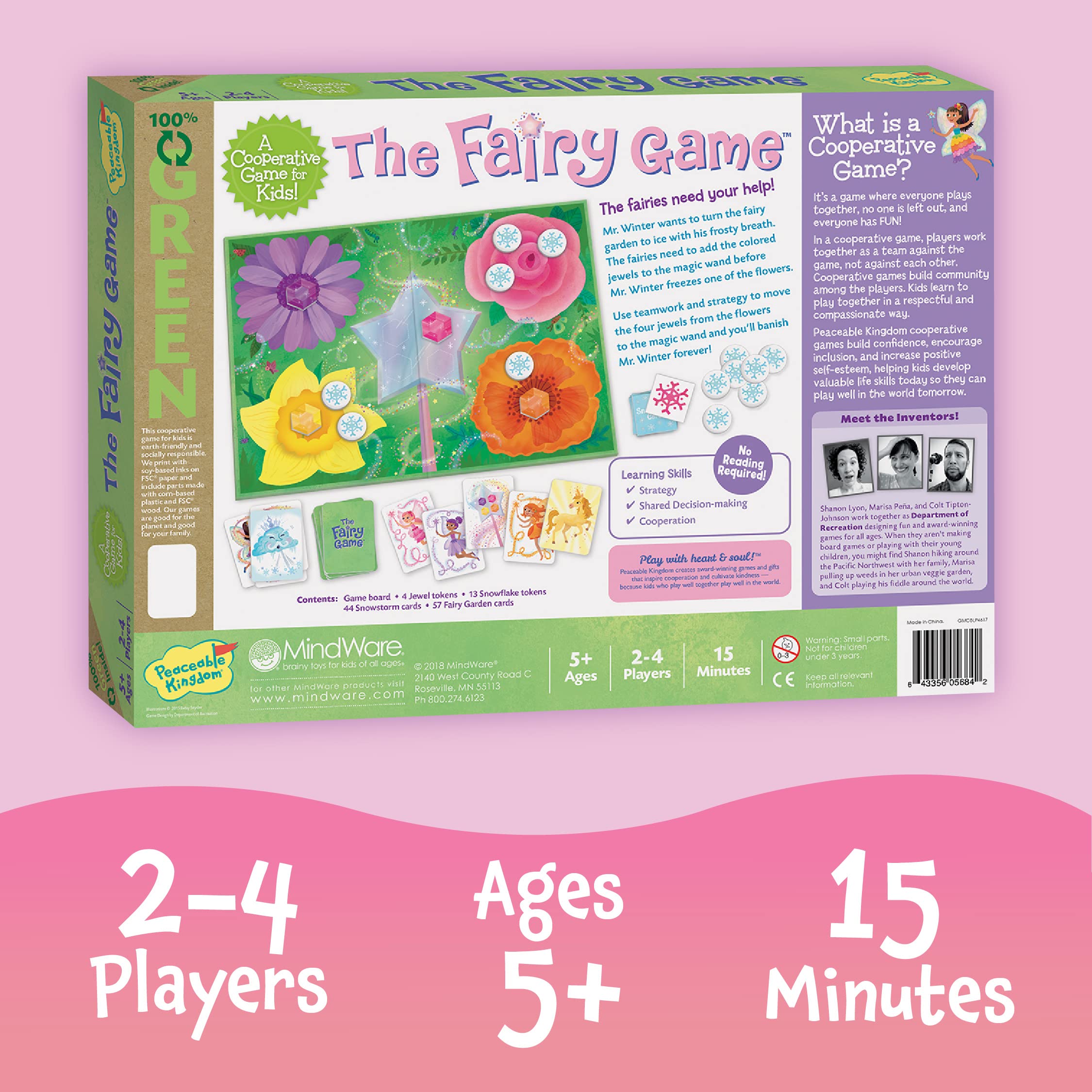 Peaceable Kingdom The Fairy Match Game - Enchanting Board Game for 2-6 Kids Ages 5+ | Perfect for Family Game Nights and Preschool Learning Activities