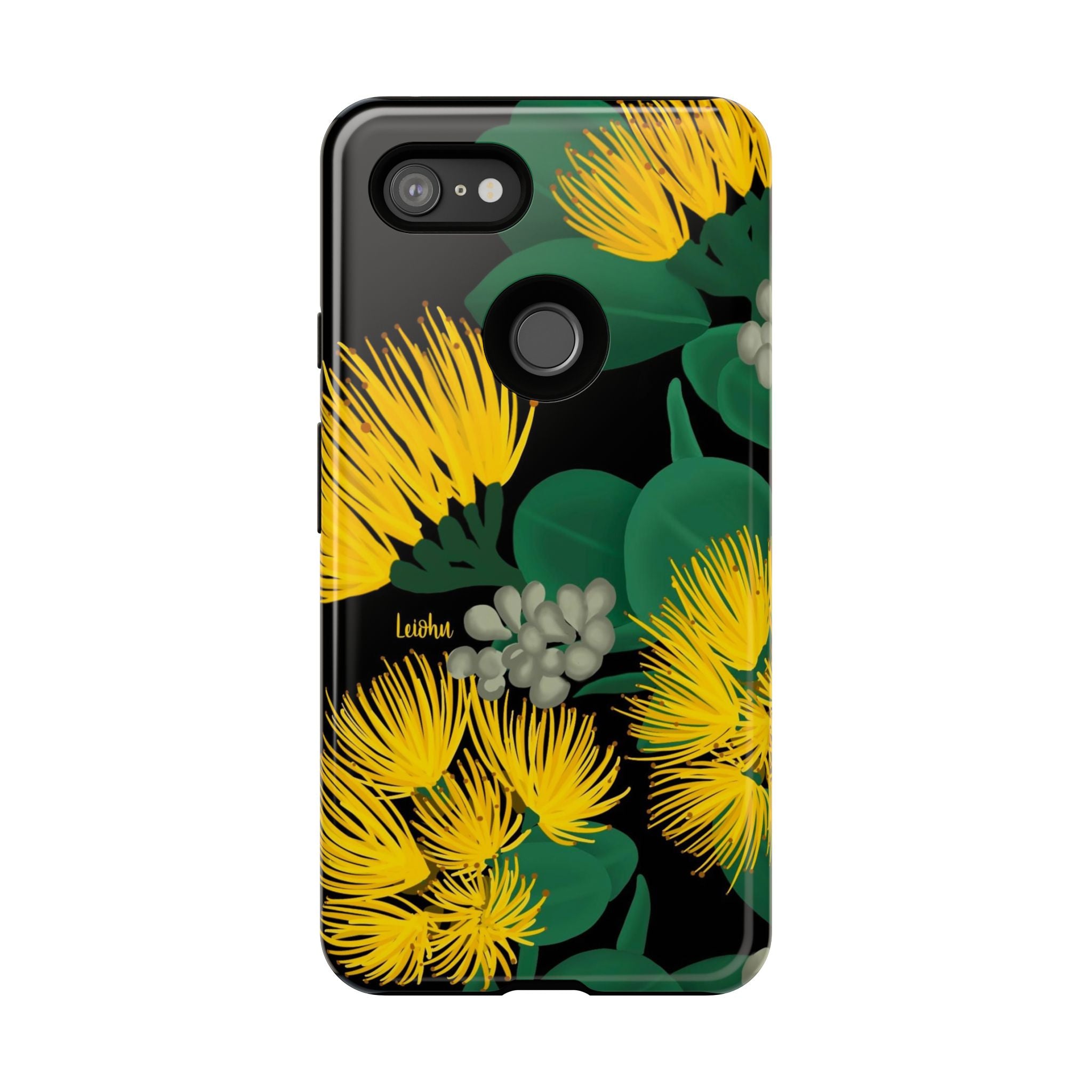 Ōhi'a Lehua Yellow Flower Hawaiian Lei - Perfect for Google Pixel Phone Photography & Hawaiian Themed Events