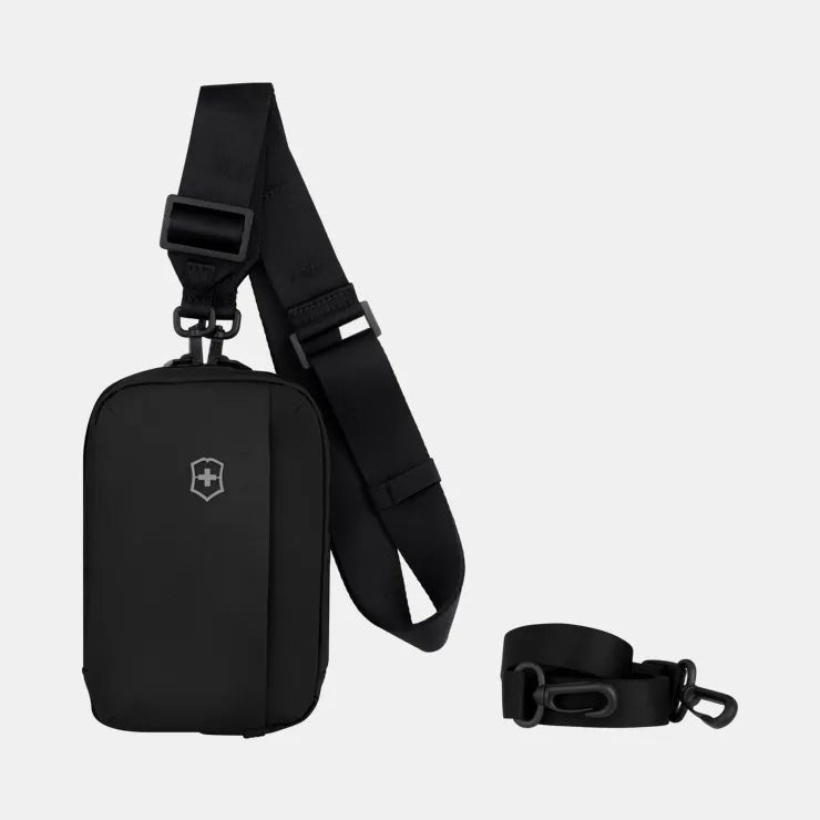 Victorinox Travel Essentials City Pouch 653376 - Compact Organizer for Travel Accessories, Black | Perfect for Business Trips, Daily Commute & Urban Exploration