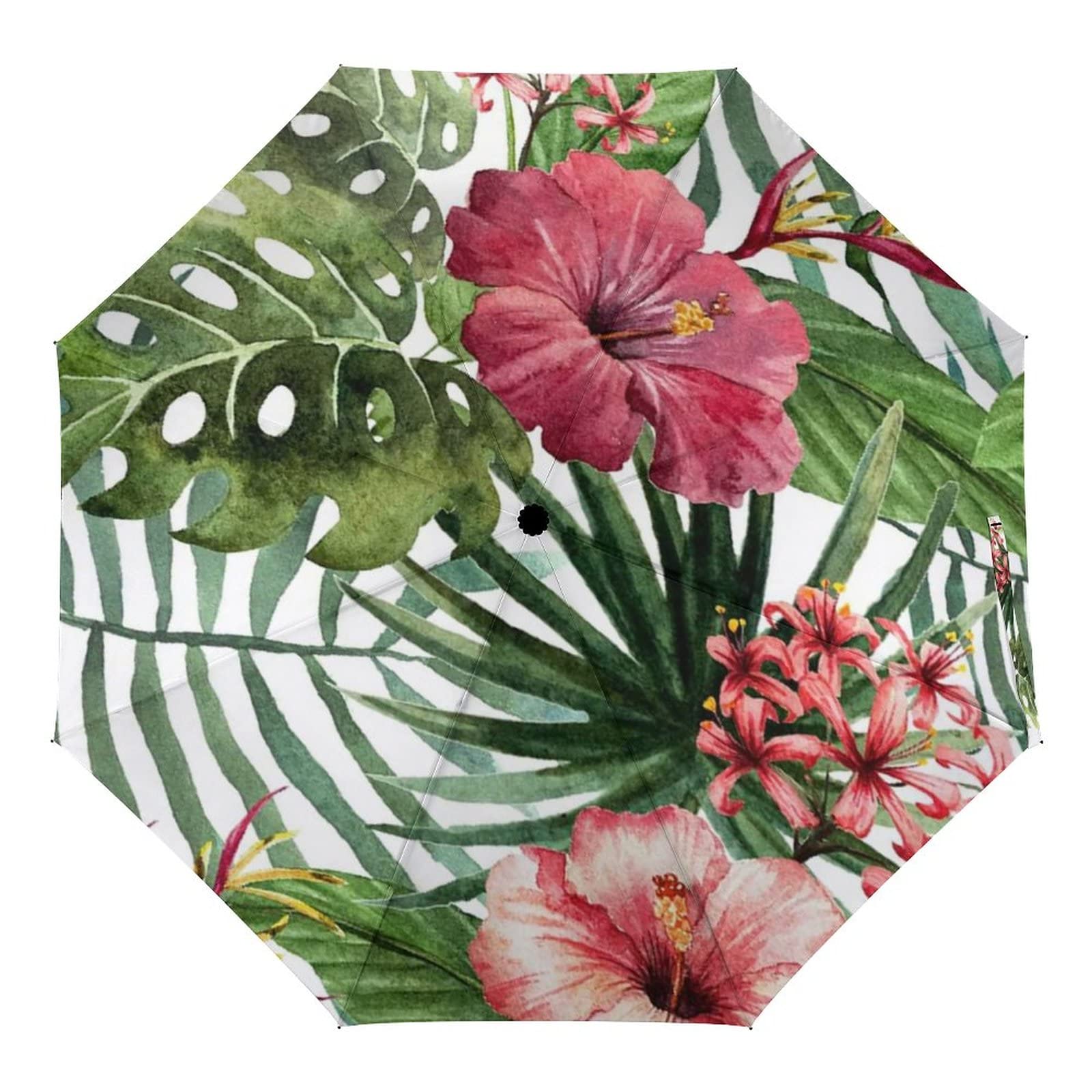 Windproof Compact Travel Umbrella with Auto Open/Close - 8 Rib Geometric Design, Waterproof & Portable for Rainy Days - Perfect for Commuting, Hiking, and Outdoor Adventures