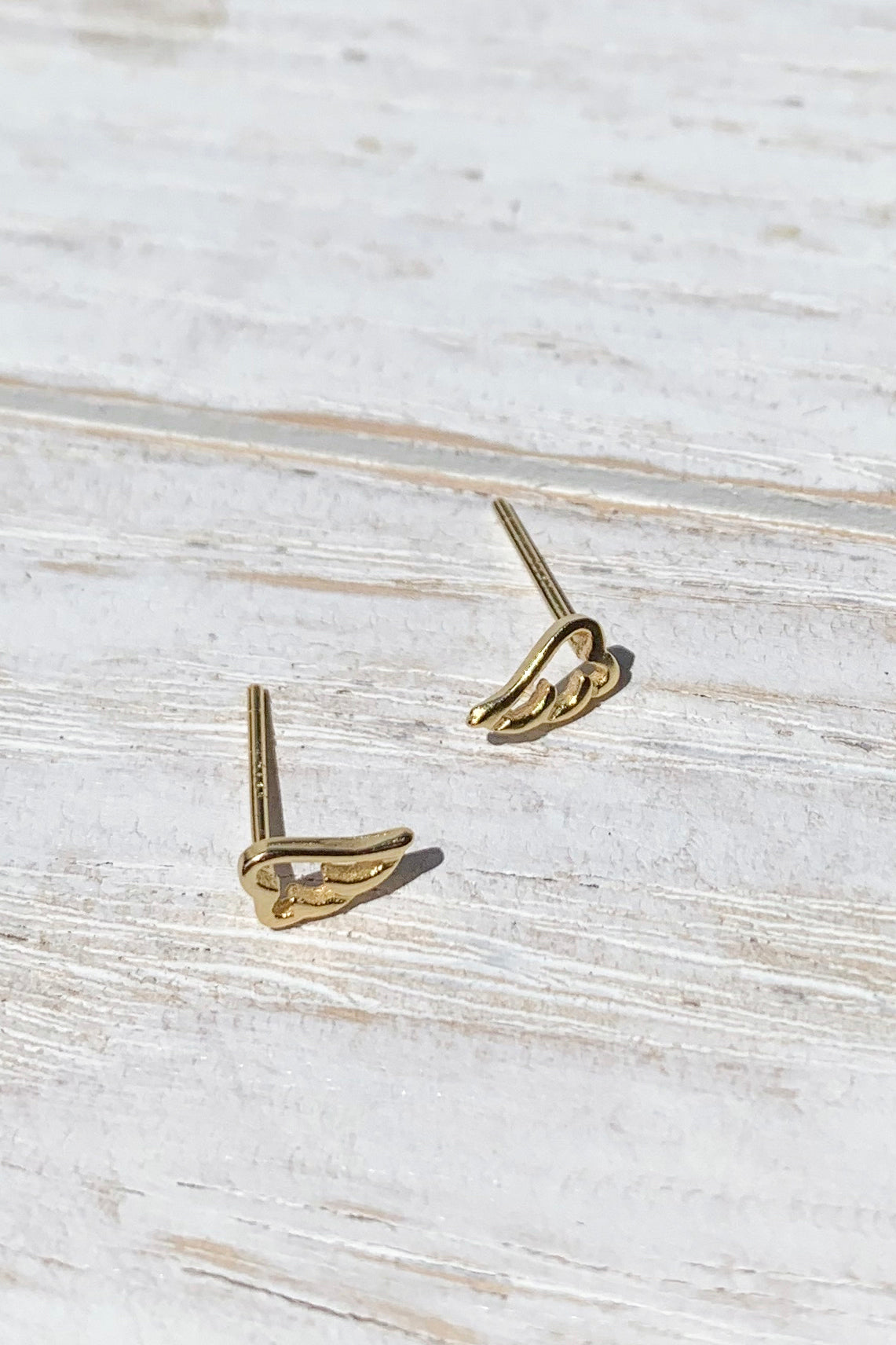 14K Gold Plated Wings Tiny Earrings - Elegant Bridal Party Gifts for Wedding, Bridesmaids, Anniversary & Special Occasions