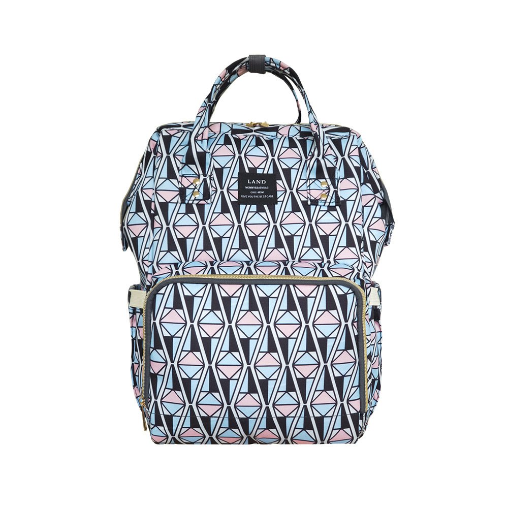 Multifunctional Waterproof Diaper Bag Backpack with Insulated Compartment & Wipes Pocket - Perfect for Travel, Baby Care & On-the-Go Parents