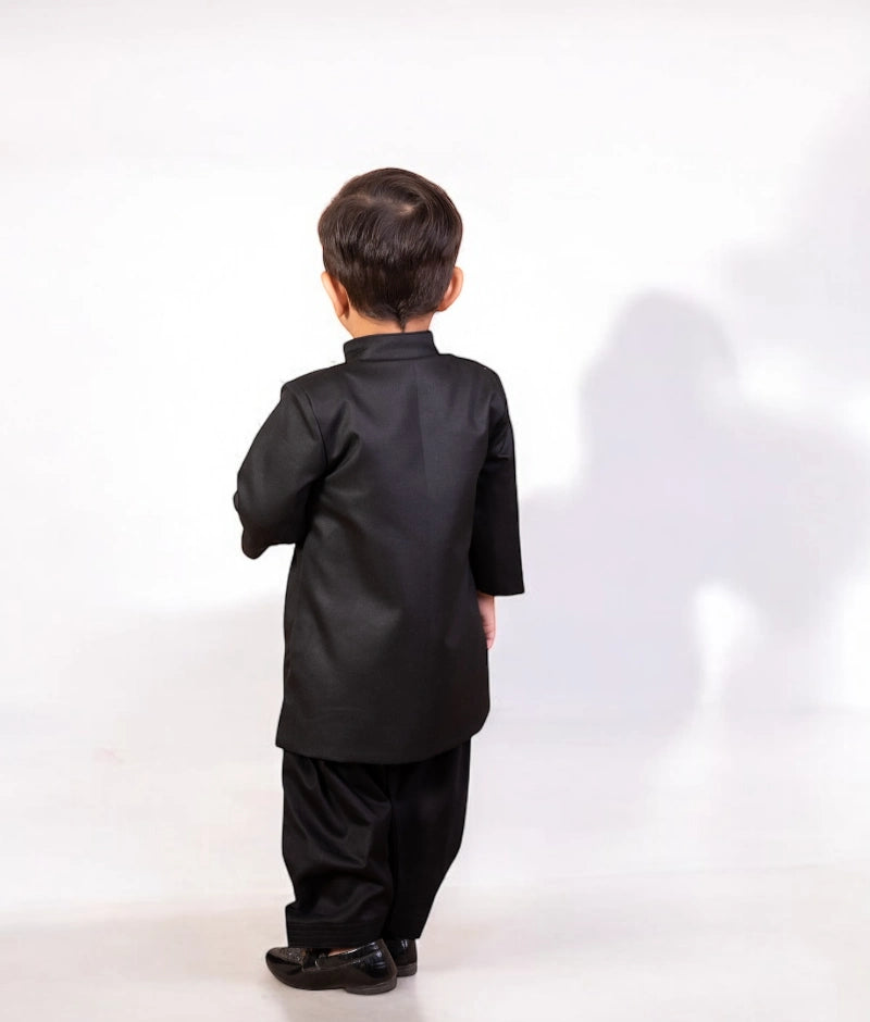 Pre Order: Elegant Black Bandgala Suit with Salwar - Perfect for Weddings, Festivals & Special Occasions