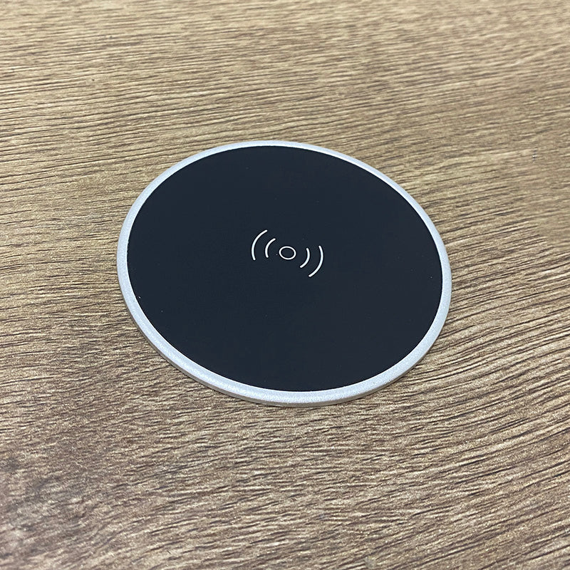 Wireless Charging Dock for Desk - 7cm Fast Charging Pad | Qi-Certified Phone Charger for iPhone, Samsung, Galaxy | Perfect for Office, Bedside & Car Use