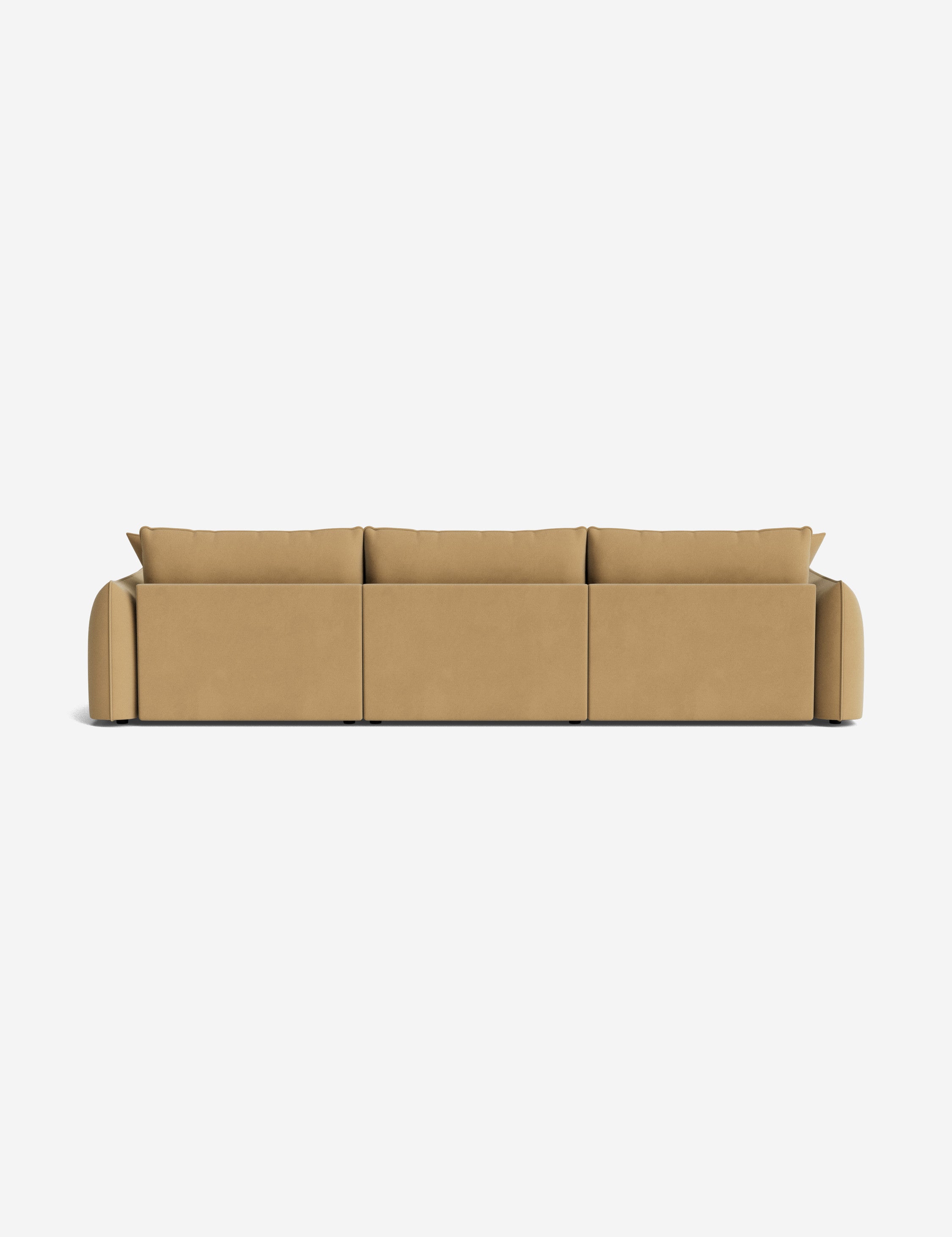 Balmer Sectional Sofa with Ottoman - Modern L-Shaped Couch Set for Living Room, Lounge & Home Theater - Comfortable Fabric Sofa with Chaise & Storage Ottoman