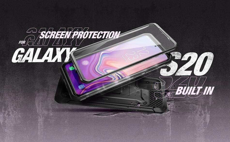 Samsung Galaxy S20 5G Phone Case with Built-in Screen Protector - Full Body Protection for Shockproof Drop Protection | Perfect for Outdoor Activities, Travel & Daily Use