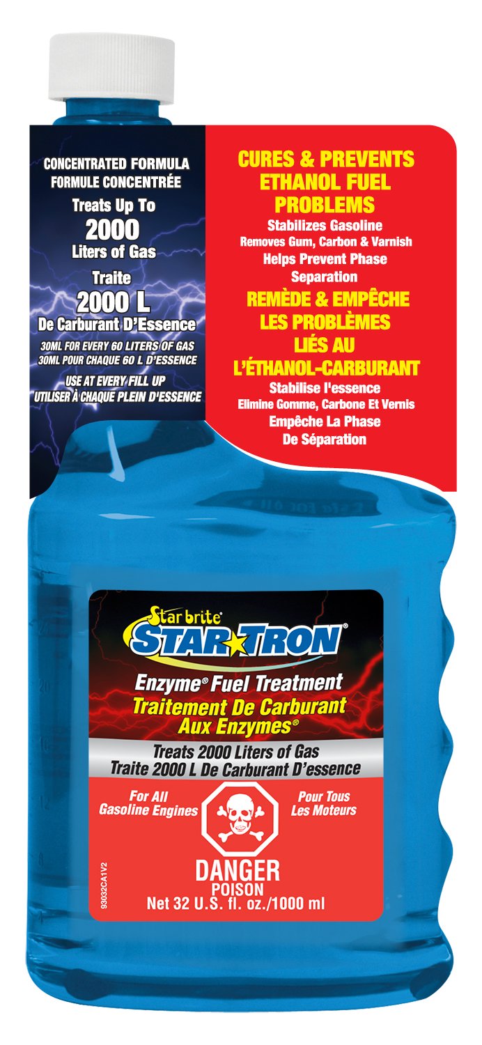 Star Tron Enzyme Fuel Treatment - Gas Additive for Cars, Trucks & Marine Engines | Improves Fuel Efficiency & Cleans Injectors | Ideal for Winter Storage & Long-Term Engine Protection