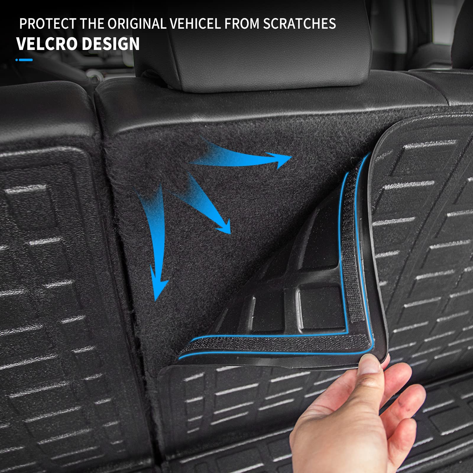 **2024 Toyota RAV4 Cargo Liner & Back Seat Cover - Heavy Duty TPE All-Weather Trunk Mat & Backrest Protector for 2019-2025 Models | Perfect for Road Trips, Camping & Pet Transport**