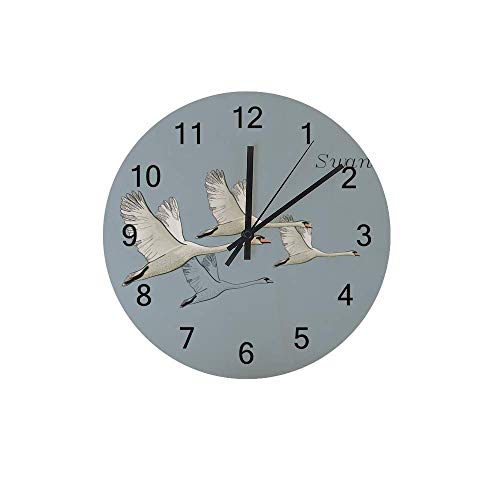 Retro Flying Swans