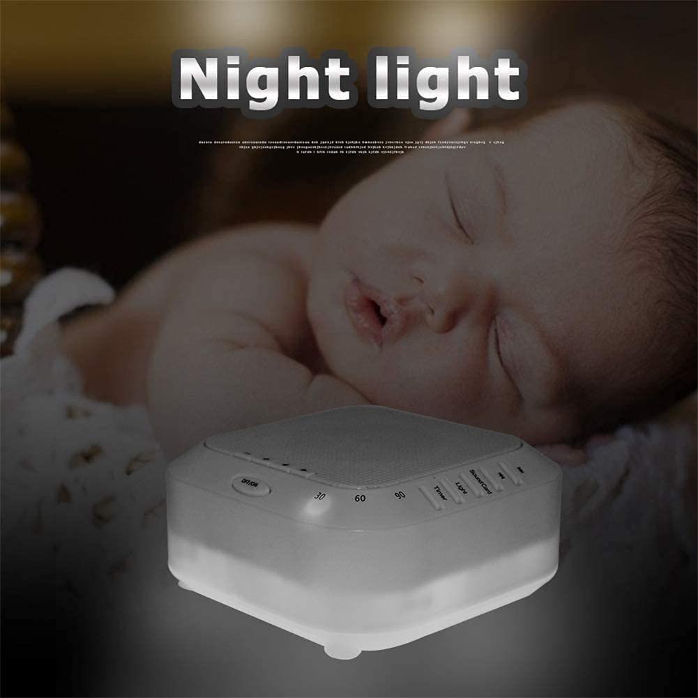High Fidelity White Noise Machine with 5 Soothing Sounds & Sleep Timer - Perfect for Baby Sleep, Kids, Adults, Travel, Office & Home Use - Create Relaxing Ambience for Better Sleep, Focus & Stress Relief