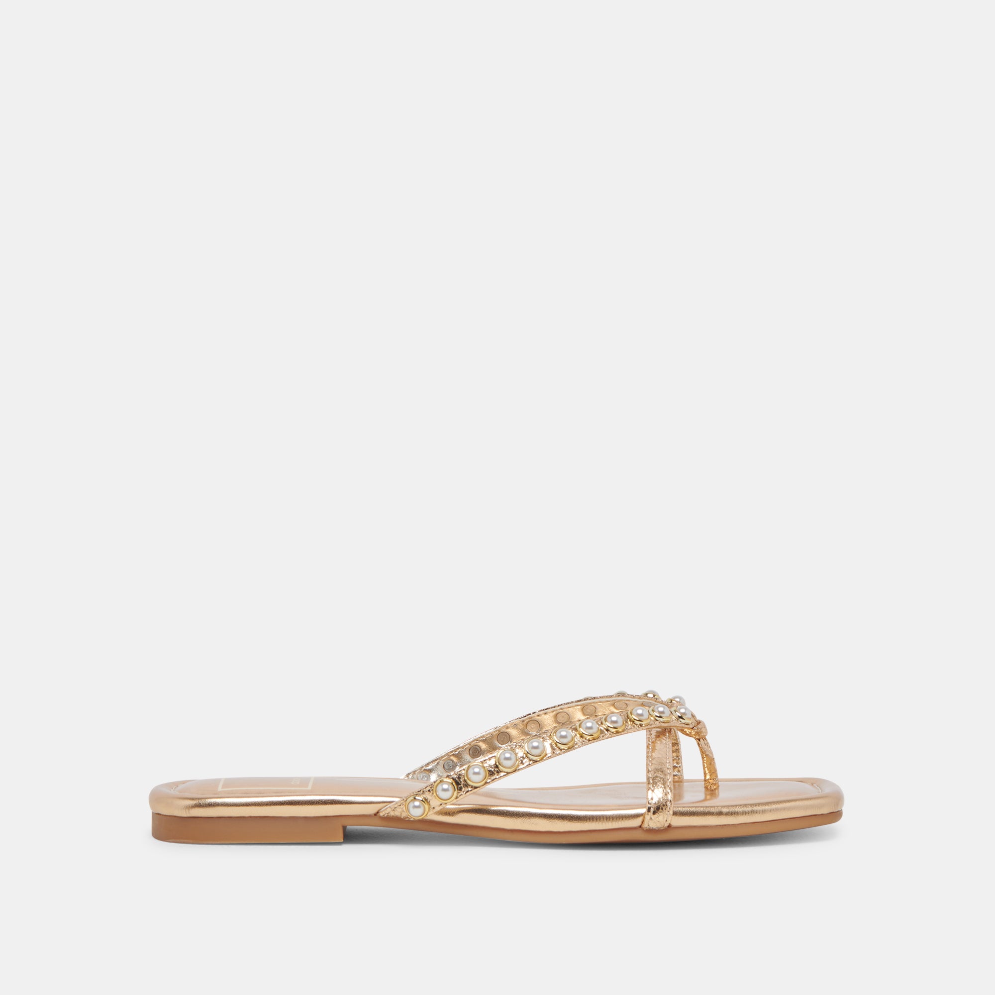 LUCCA Pearl Sandals for Women - Elegant Gold Pearl Embellished Summer Sandals | Perfect for Beach, Wedding, and Casual Outings