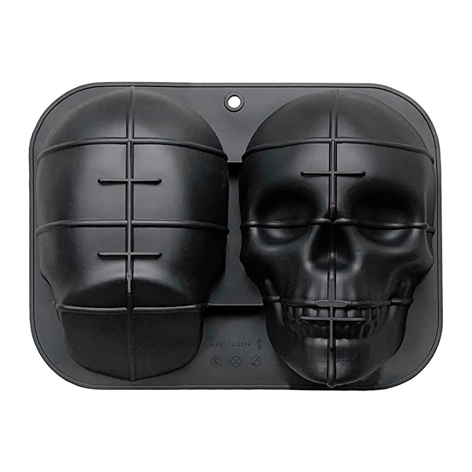 Extra Large 8x8 Silicone Cake Mold - Nonstick Baking Pan for Large Head Cake & Mask | Perfect for Birthday, Halloween, and Themed Party Desserts