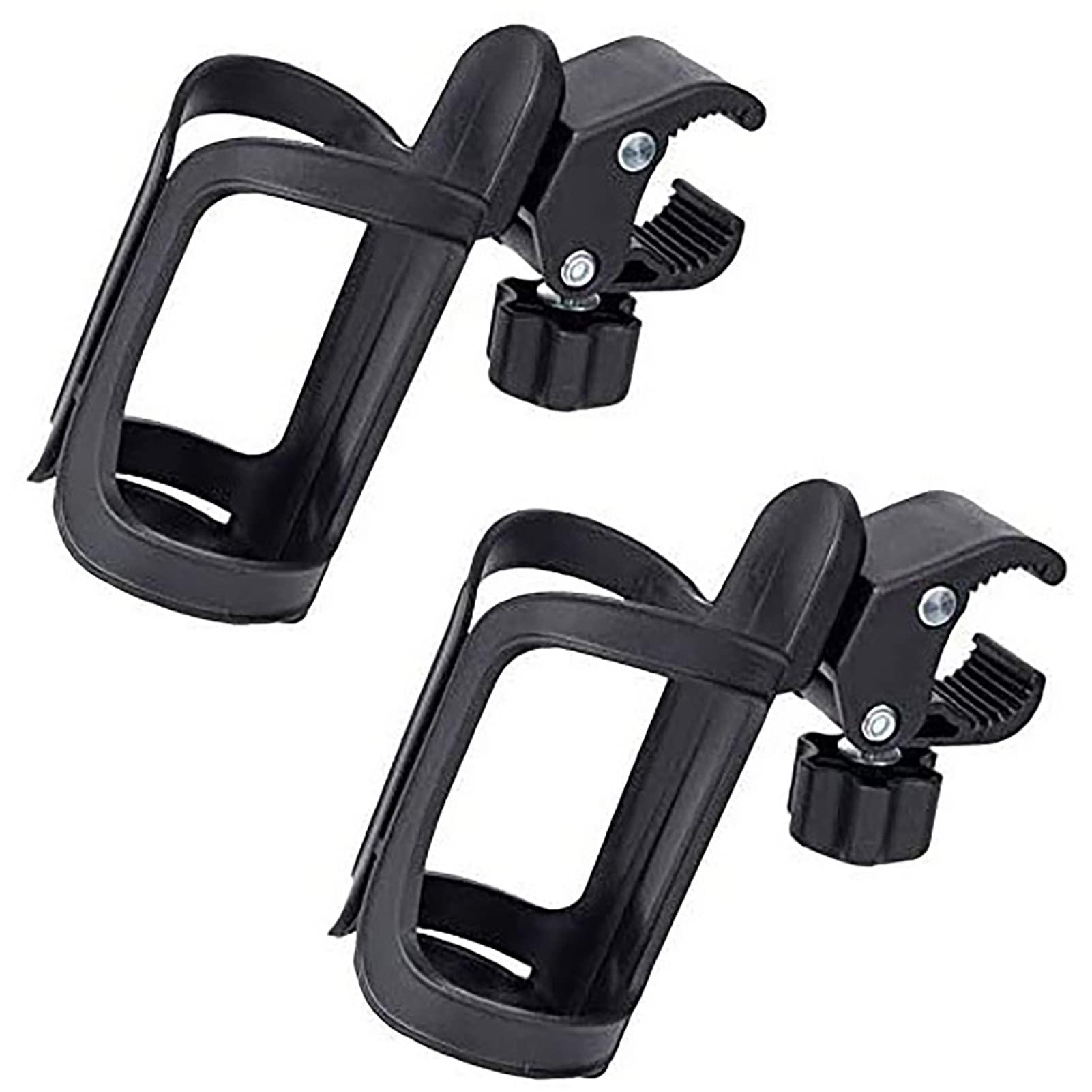 Universal 2 Pack Stroller & Bike Cup Holder - Insulated Drink Holder for Strollers, Bicycles, Wheelchairs, Walkers & Scooters - Perfect for Outdoor Activities, Commuting & Travel Accessories