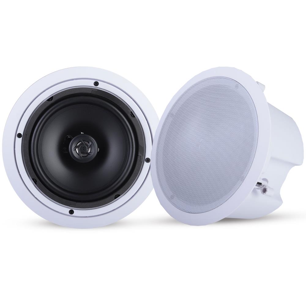 8.0'' In-Wall & Ceiling Speakers - High-Quality Sound for Home Theater, Music & Surround Audio - Perfect for Living Rooms, Bedrooms & Commercial Spaces