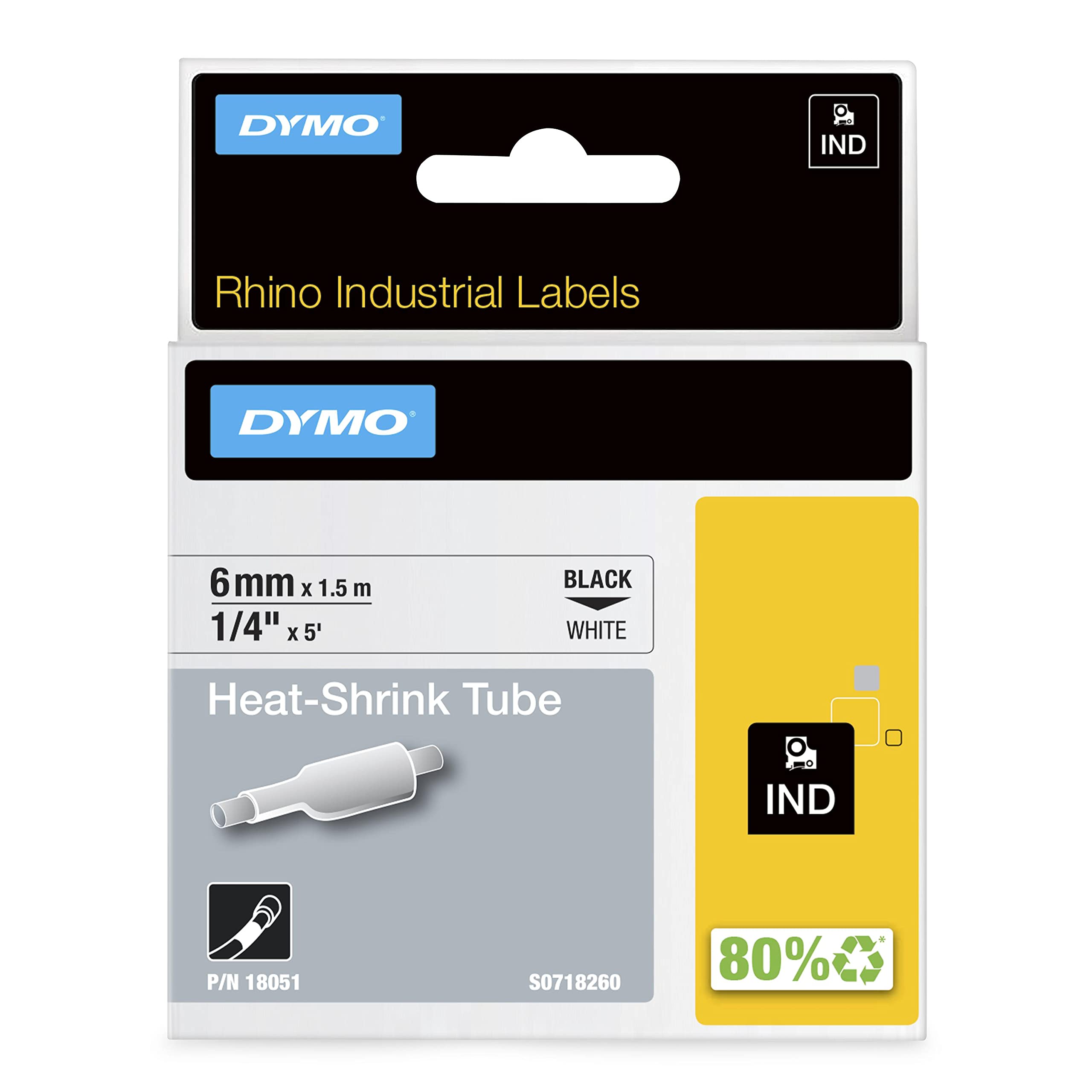 DYMO Rhino Industrial Heat-Shrink Labels - 1/4