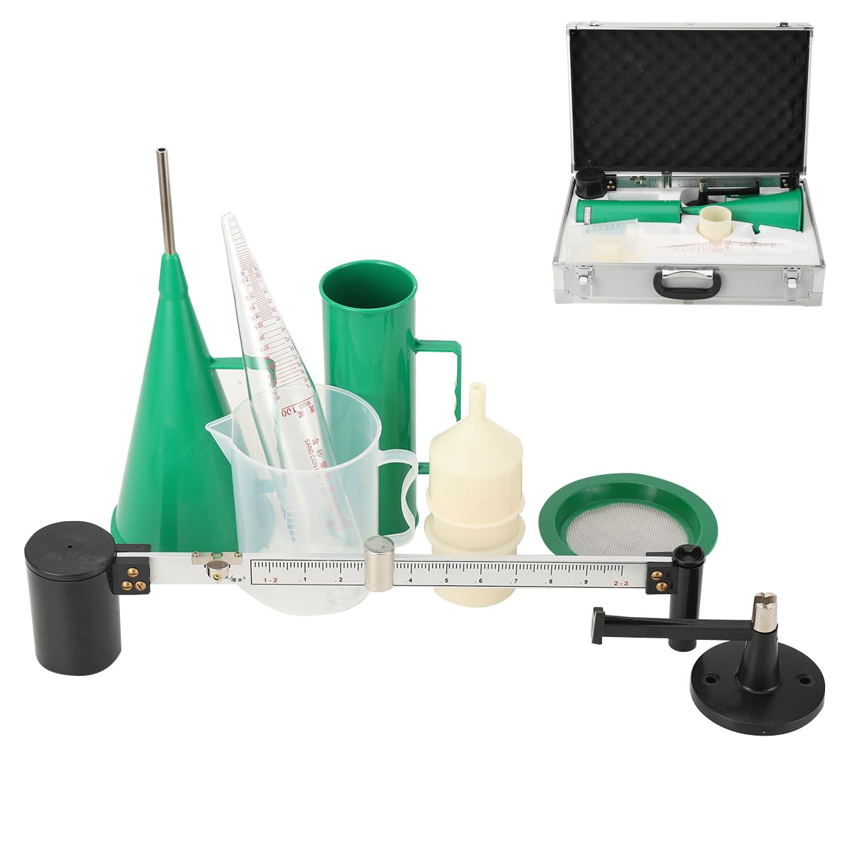 Premium Mud Hydrometer & Viscosity Tester Kit - Accurate Mud, Slurry & Sand Content Measurement for Oilfield Drilling & Construction Testing
