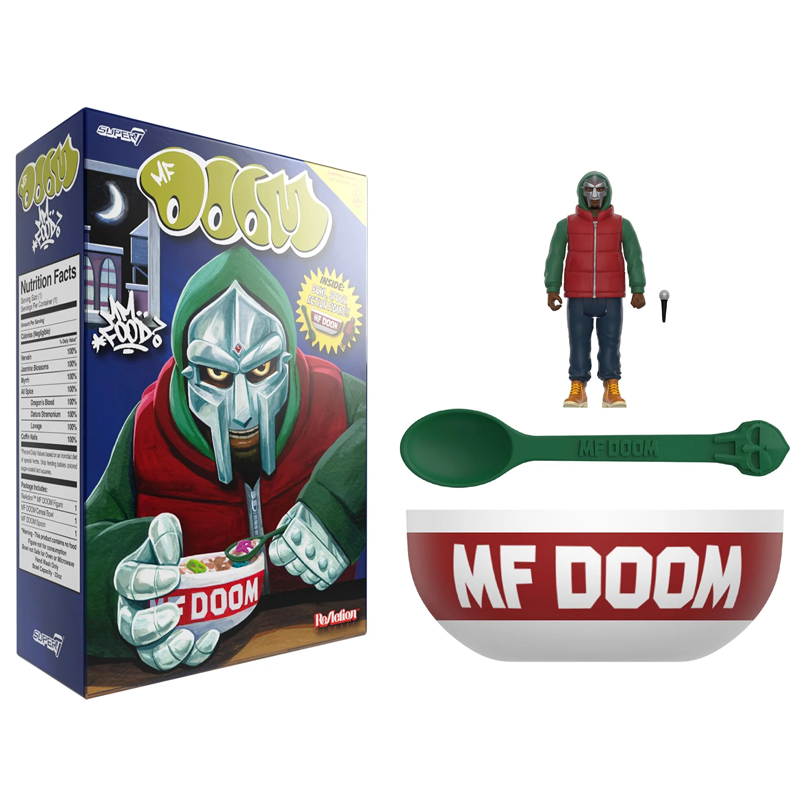 MF DOOM ReAction Figures Wave 2 by Super7 - Limited Edition Hip-Hop Collectible Action Figures for Music Fans & Collectors - Perfect for Display, Gifts, and Hip-Hop Memorabilia Collections