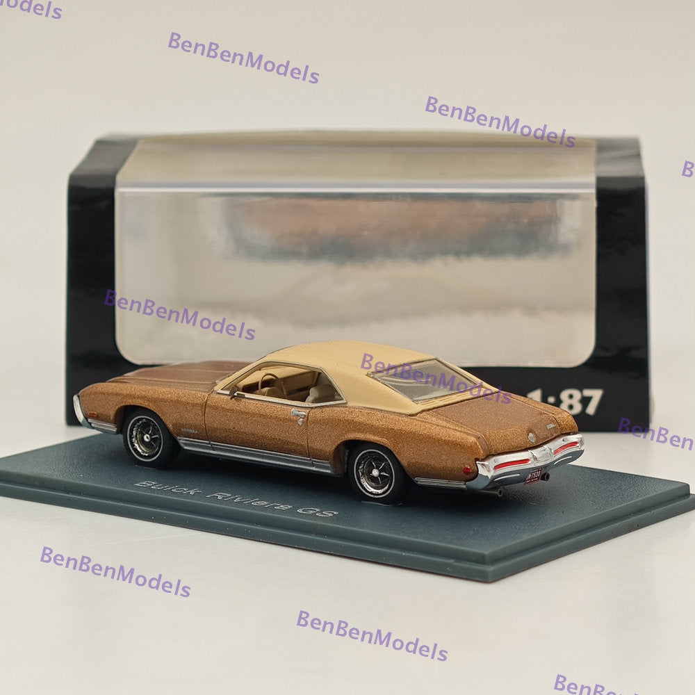 1/87 NEO SCALE MODELS Buick Riviera GS Resin Car Limited Edition Gold - Perfect for Collectors, Model Car Displays & Vintage Car Enthusiasts