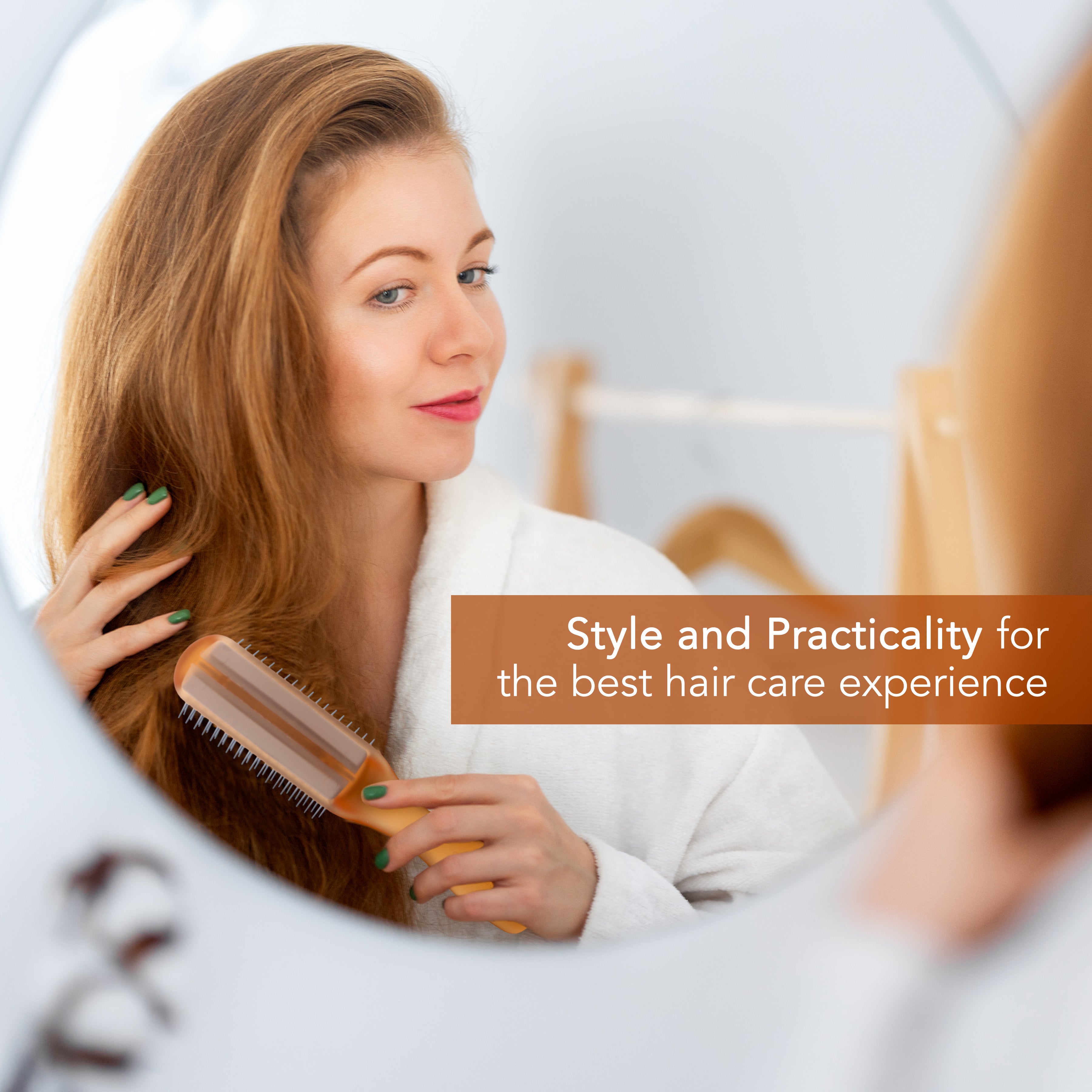 Allegro Combs ScalpCaress Detangling Hair Brush - Gentle Knot Remover for Wet & Dry Hair - Perfect for Styling, Detangling & Scalp Massage at Home or Salon