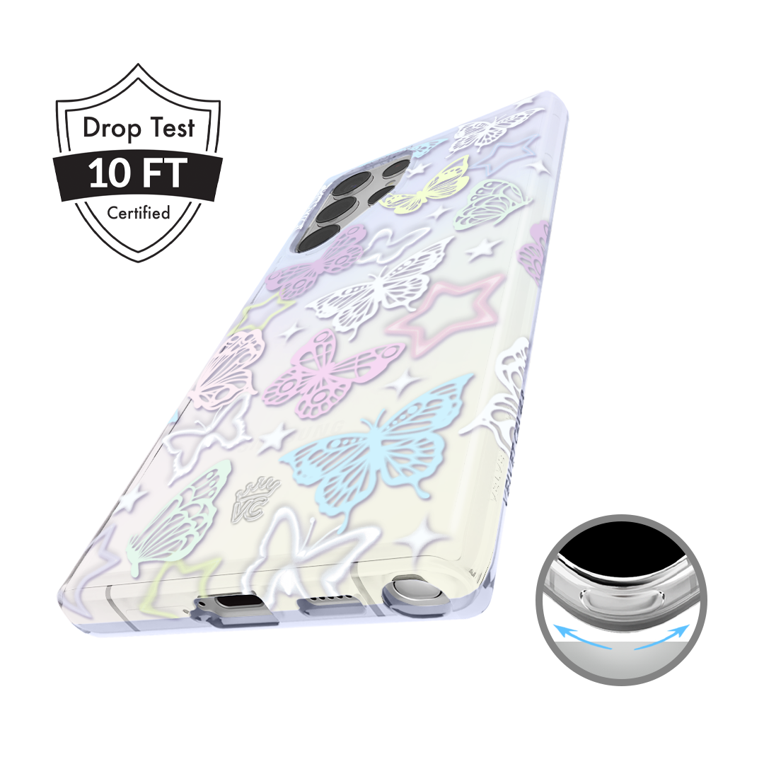 Butterfly Fantasy Samsung Phone Case - Elegant Floral Design Protective Cover for Samsung Galaxy Series | Perfect for Everyday Use, Travel & Gifting