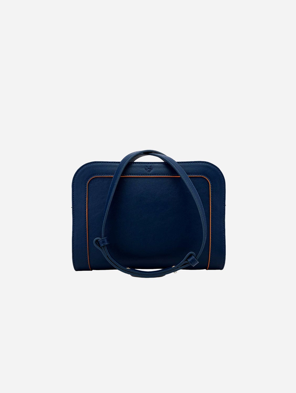 Wilton Vegan Leather Crossbody Bag for Women - Stylish Navy & Orange Purse | Perfect for Work, Travel & Everyday Use