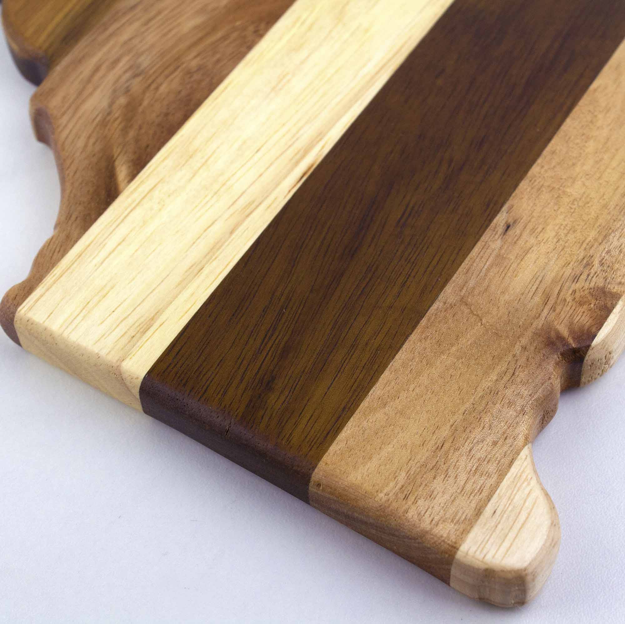 Rock & Branch® Shiplap Series California Cutting Board - Premium Wooden Chopping Board for Kitchen, Butcher Block for Meat, Cheese, and Vegetables - Perfect for Home Cooking, BBQ, and Charcuterie Boards