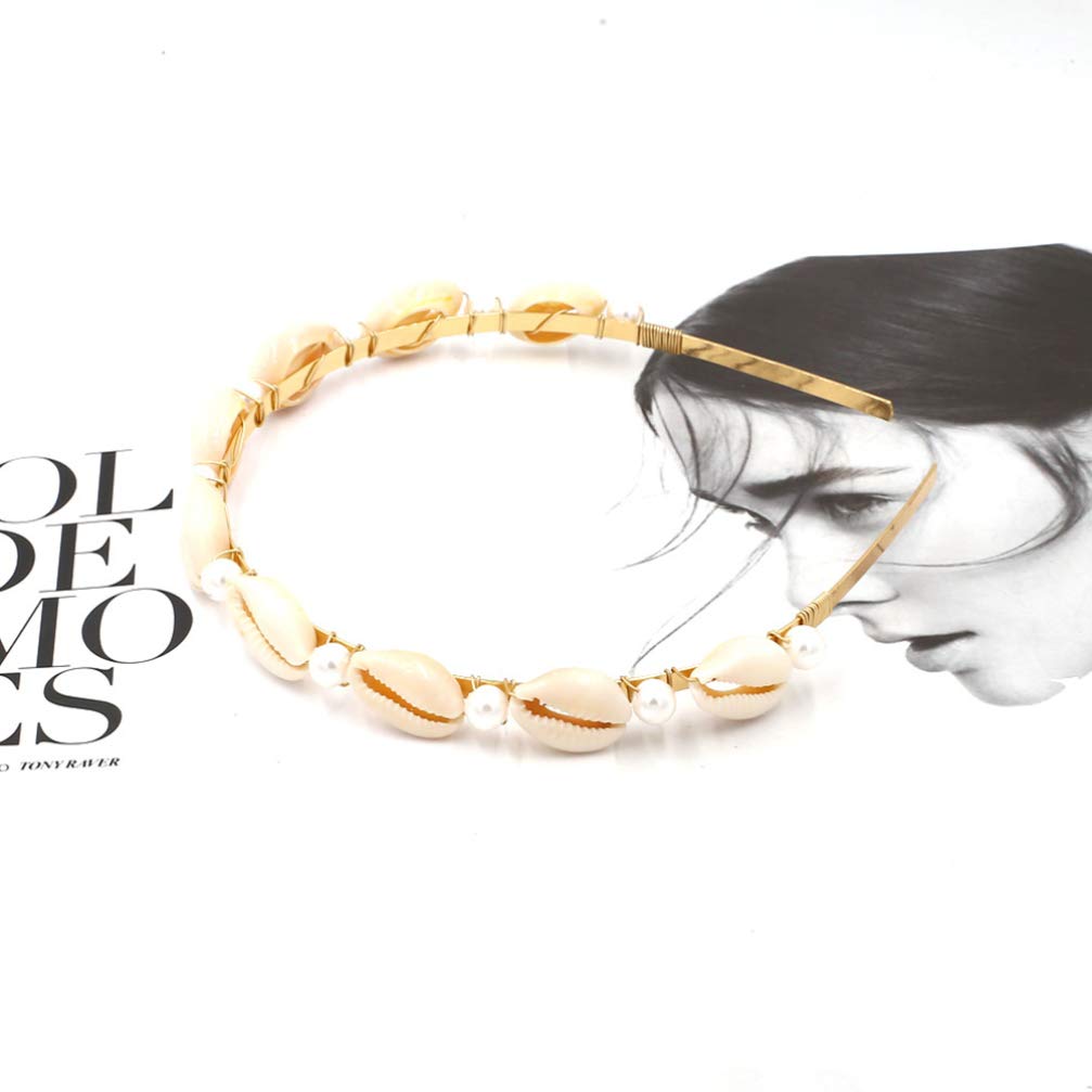 Boho Pearl Shell Headband for Beach & Summer Fashion