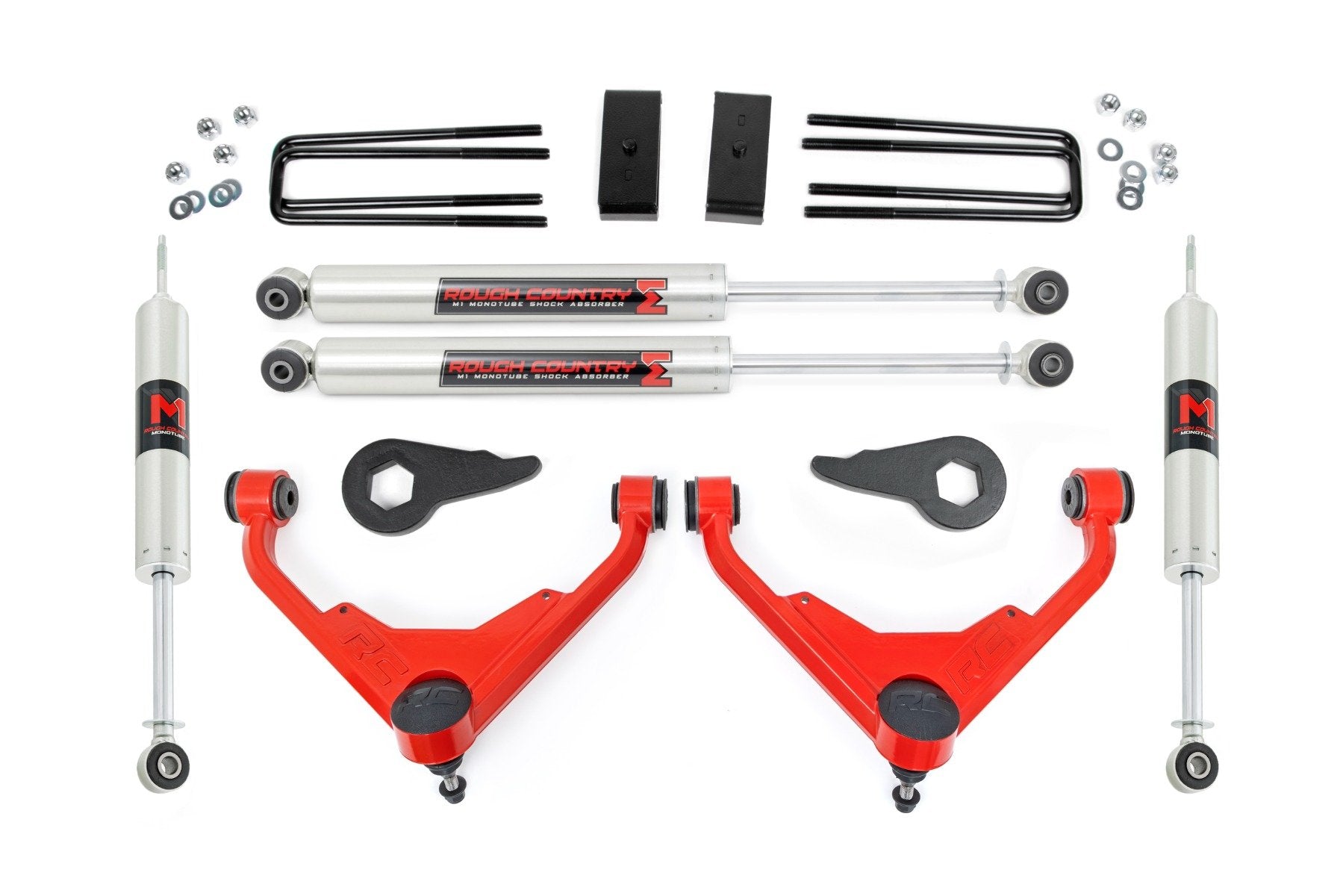 3 Inch Lift Kit for Chevy/GMC Sierra/Silverado 2500 HD Suburban/Yukon XL 2500 (2001-2010) - FT Code M1 (85940RED) | Off-Road Suspension Upgrade for Enhanced Ground Clearance & Towing Performance