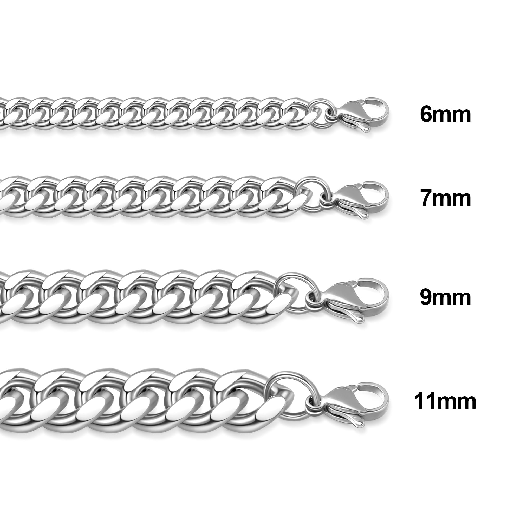 18K Gold Plated Stainless Steel Cuban Link Chain for Men - Hip Hop Jewelry, Durable & Tarnish-Free - Perfect for Gifts, Parties, and Streetwear Fashion
