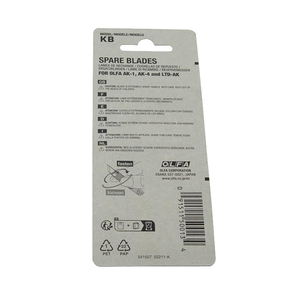 Original Roland O.L.F.A. KB Carving Knife Blades - 24 Pack Replacement Blades for Roland Printers - Premium Paper Cutting Blades for Crafting, Sign Making & Vinyl Cutting