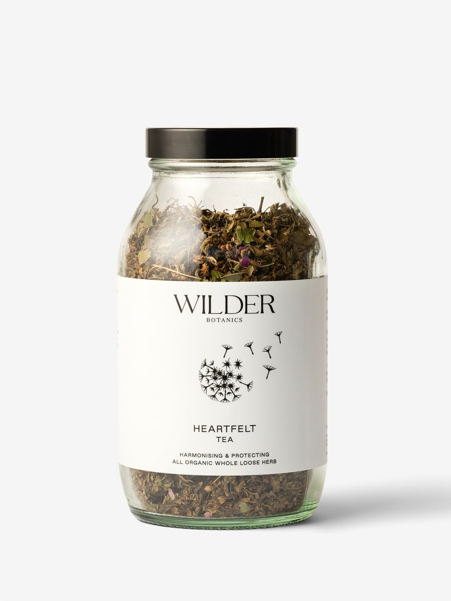 Wilder Botanics Organic Herbal Tea Infusion - Heartfelt Blend for Relaxation & Wellness | Perfect for Evening Tea Time & Stress Relief