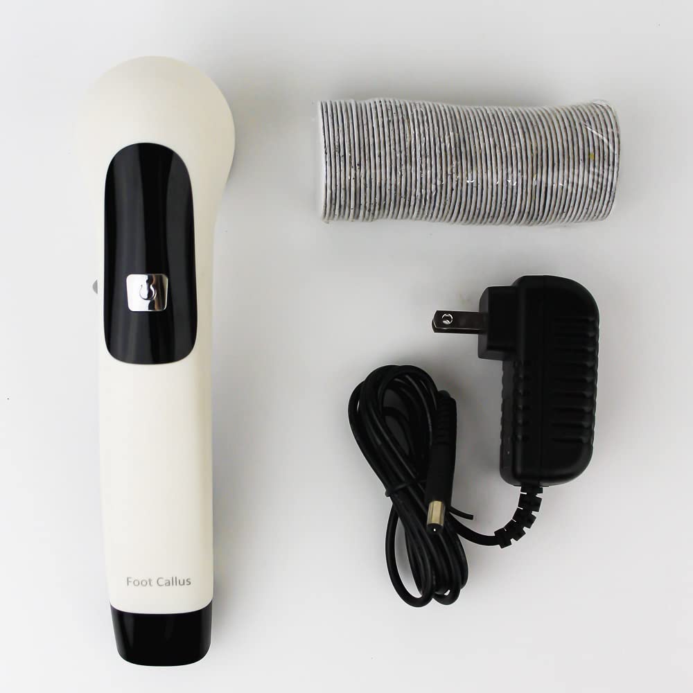 Christrio Cordless Callus Remover Machine with 60 Sandpaper Discs - Electric Foot File for Dead Skin Removal - Perfect for Pedicures, Dry Cracked Heels & At-Home Foot Care