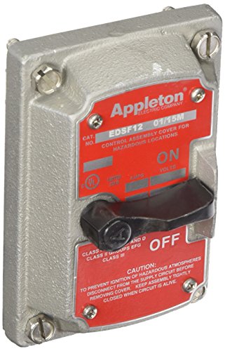 APPLETON EDSF12 Contender Cover for 1P & 2P Switch - Durable Electrical Enclosure for Industrial and Commercial Use | Weatherproof Outdoor Protection for Electrical Components