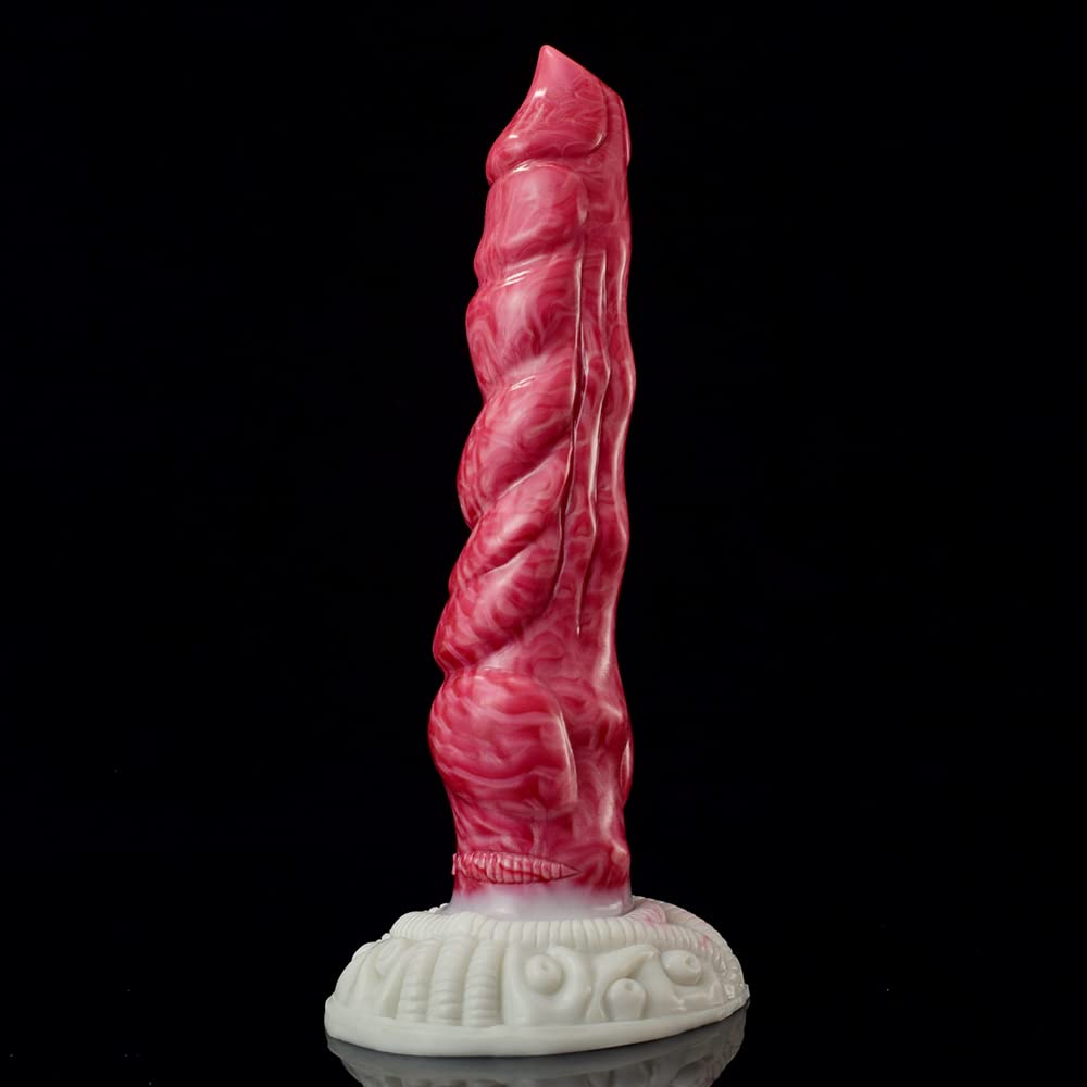 Premium Liquid Silicone Alien/Fido Dildo with Strong Suction Cup - Realistic Adult Sex Toy for Women & Men - Perfect for Solo Play, Couples Fun & BDSM Exploration