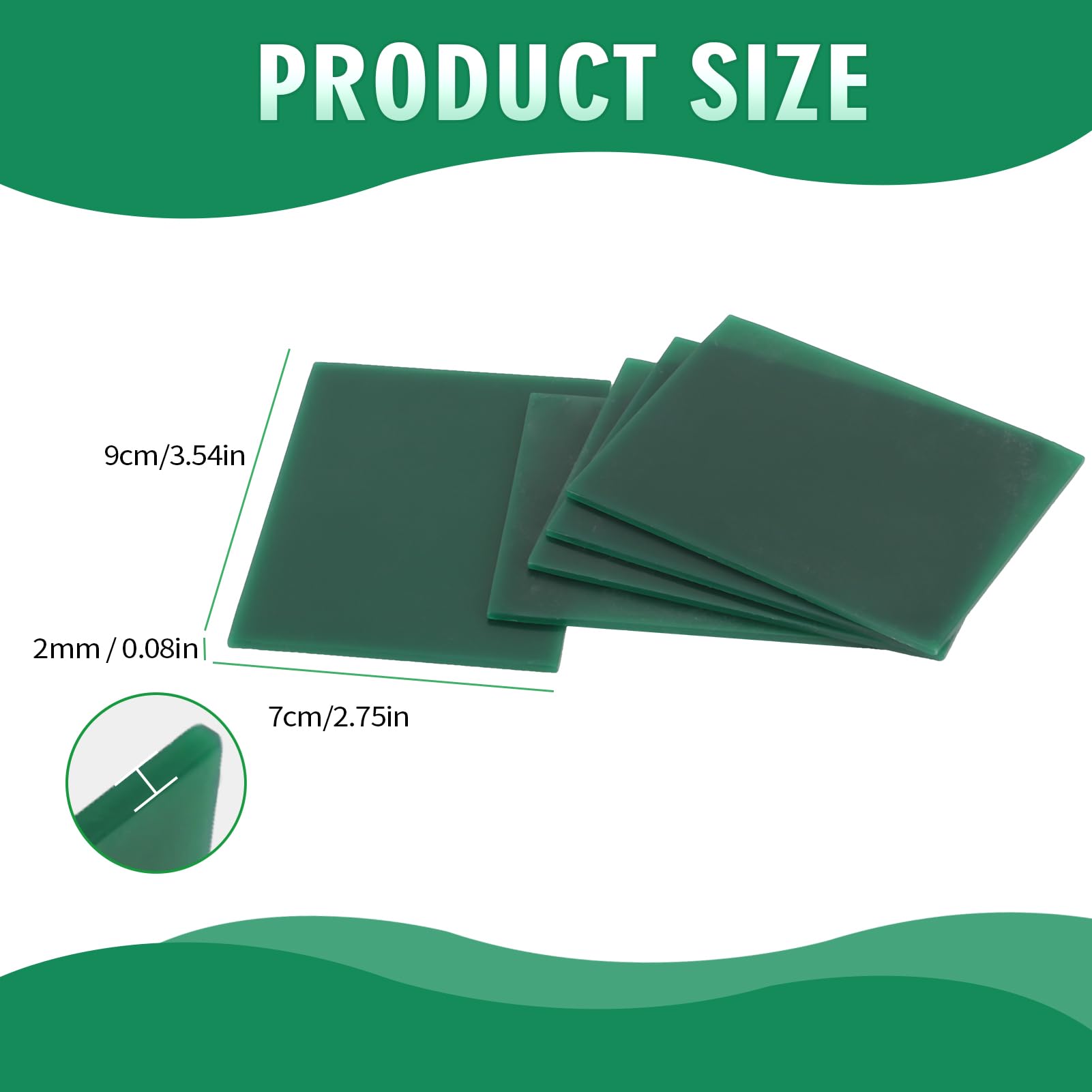 5pcs 2mm Jewelry Carving Wax Sheets for Ring Making & DIY Crafts - Premium Modeling Wax for Engraving, Casting & Jewelry Design - Perfect for Wax Carving, Mold Making & Metal Casting Projects